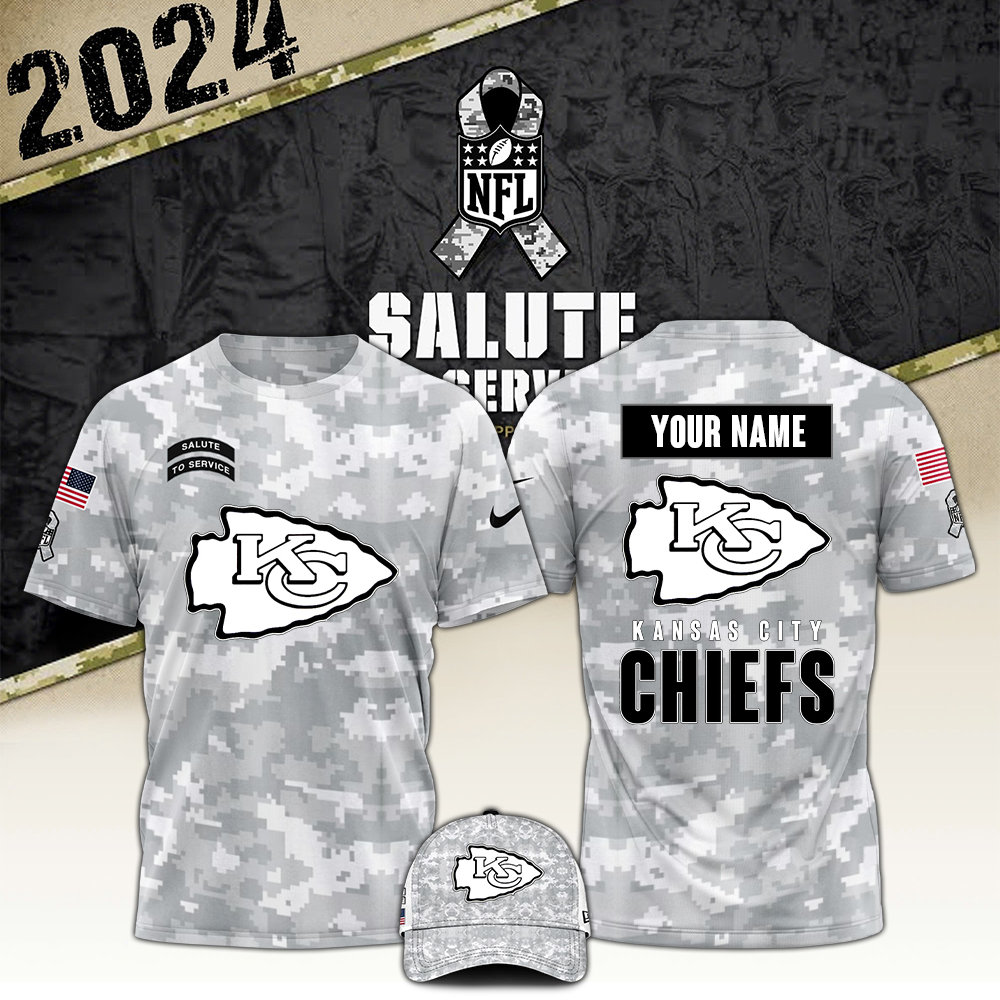 Kansas City Chiefs Tshirt Camo Salute to Service Club - Famjoys Kansas City Chiefs Tshirt Camo Salute to Service Club - Famjoys