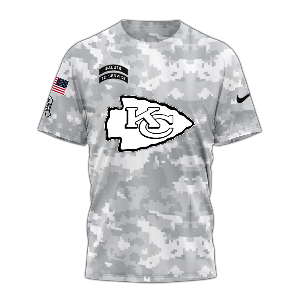 Kansas City Chiefs Tshirt Camo Salute to Service Club - Famjoys Kansas City Chiefs Tshirt Camo Salute to Service Club - Famjoys