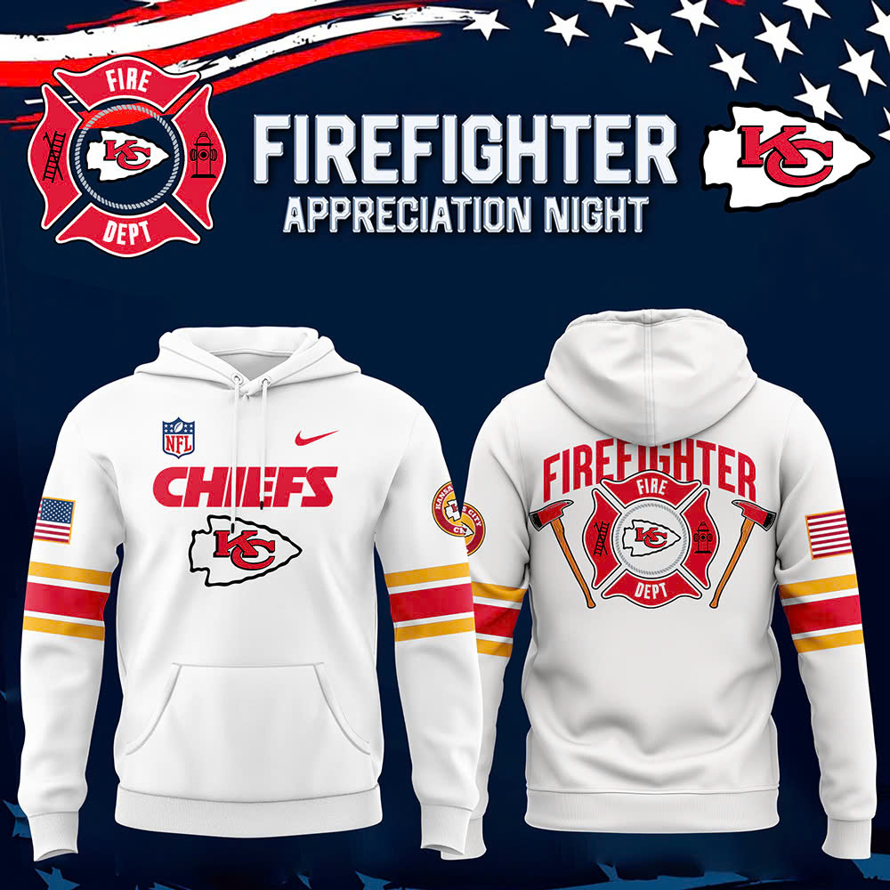 Kansas City Chiefs x Firefighter Appreciation Night Premium Hoodie - Famjoys Kansas City Chiefs x Firefighter Appreciation Night Premium Hoodie - Famjoys