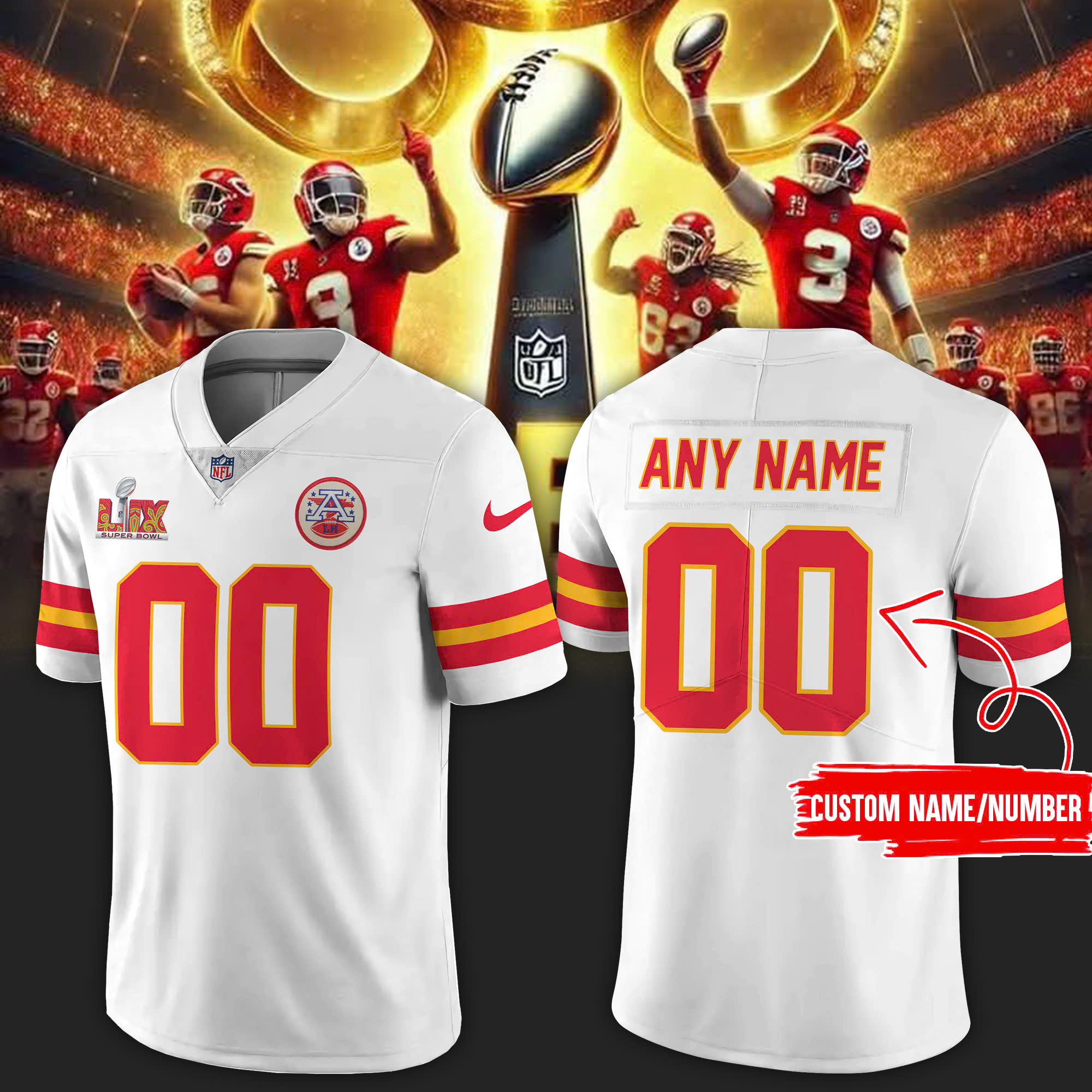 Kansas City Chiefs x Super Bowl LIX 2025 New Jersey - Famjoys Kansas City Chiefs x Super Bowl LIX 2025 New Jersey - Famjoys