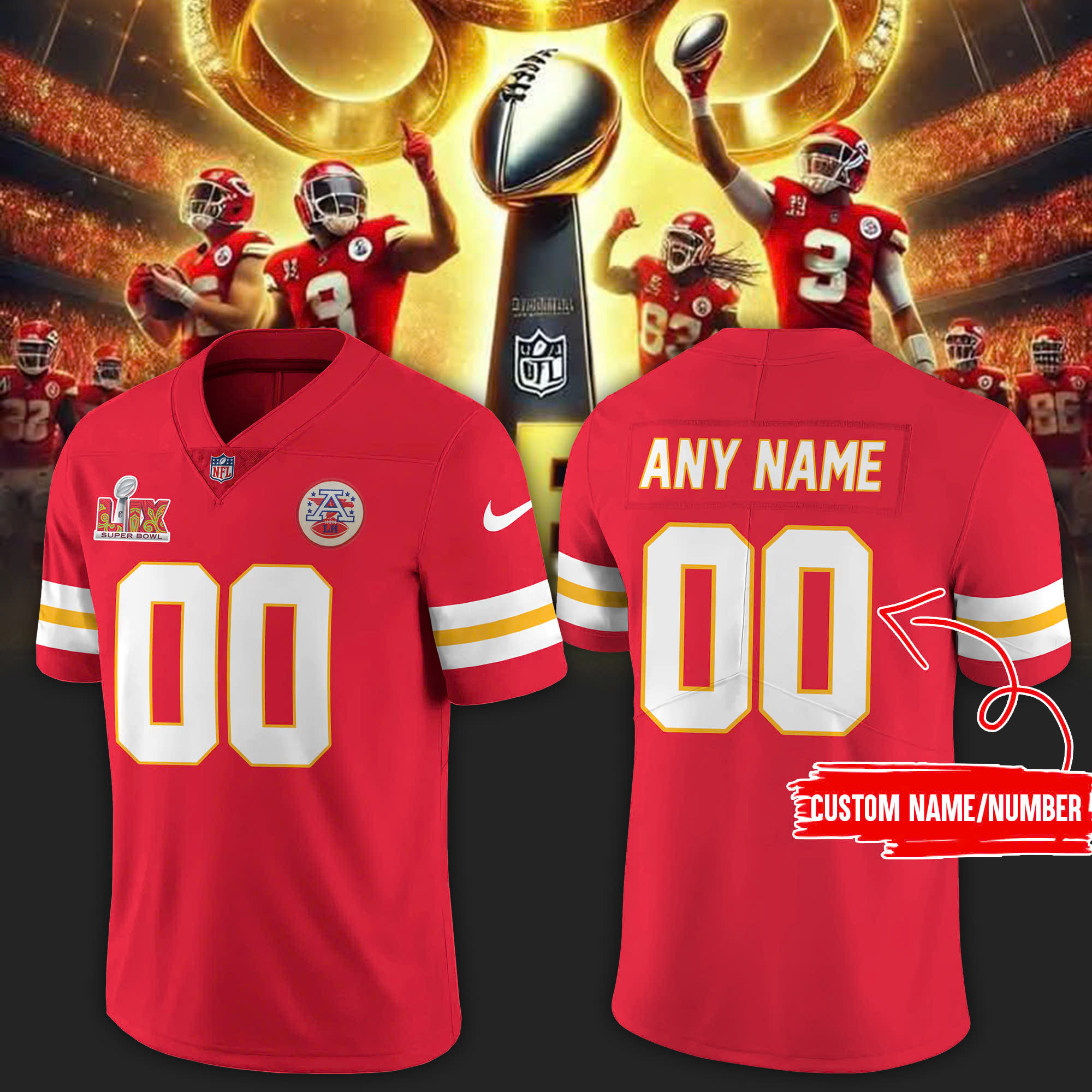 Kansas City Chiefs x Super Bowl LIX 2025 New Jersey - Famjoys Kansas City Chiefs x Super Bowl LIX 2025 New Jersey - Famjoys