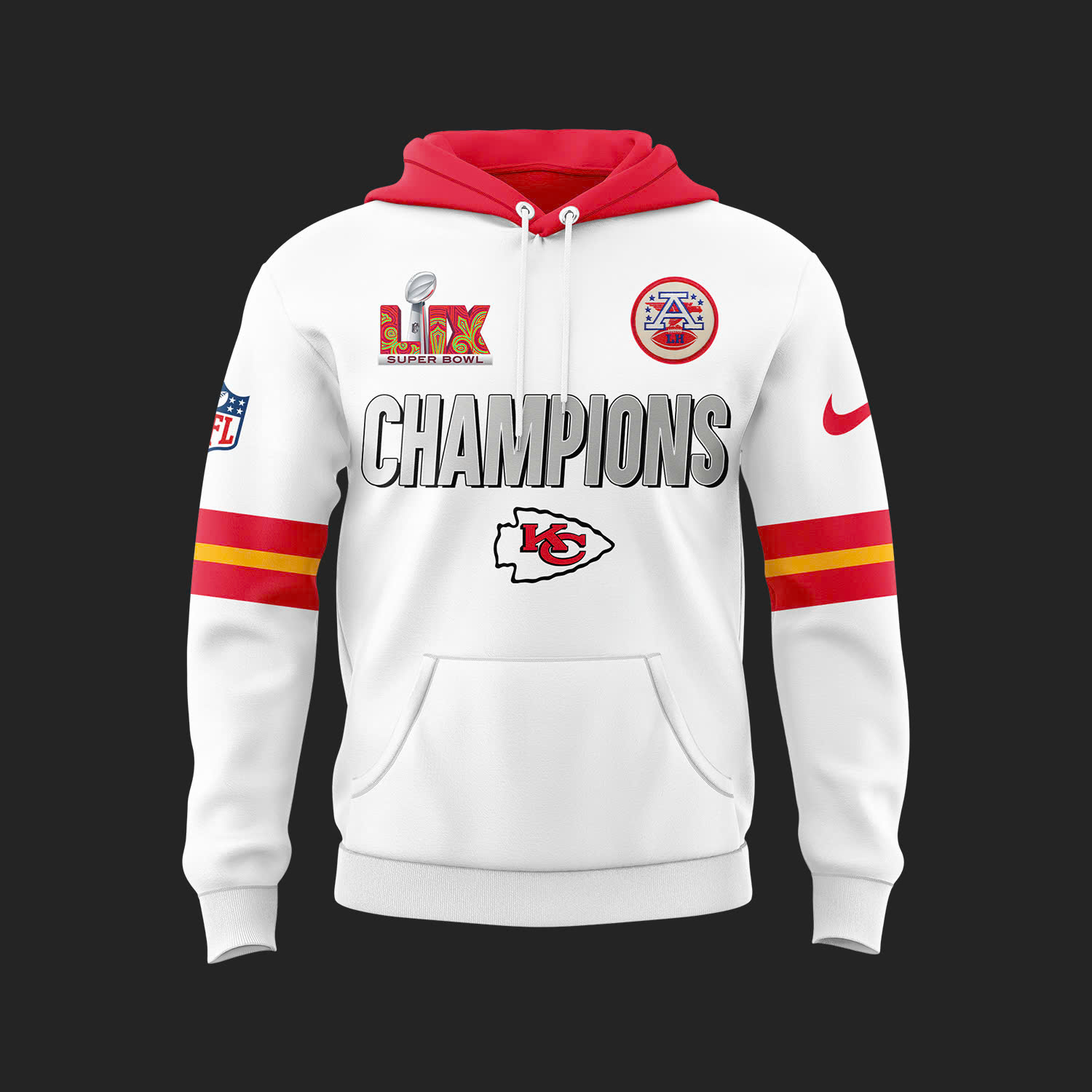 Kansas City Chiefs x Super Bowl LIX Hoodie 2025 - Famjoys Kansas City Chiefs x Super Bowl LIX Hoodie 2025 - Famjoys