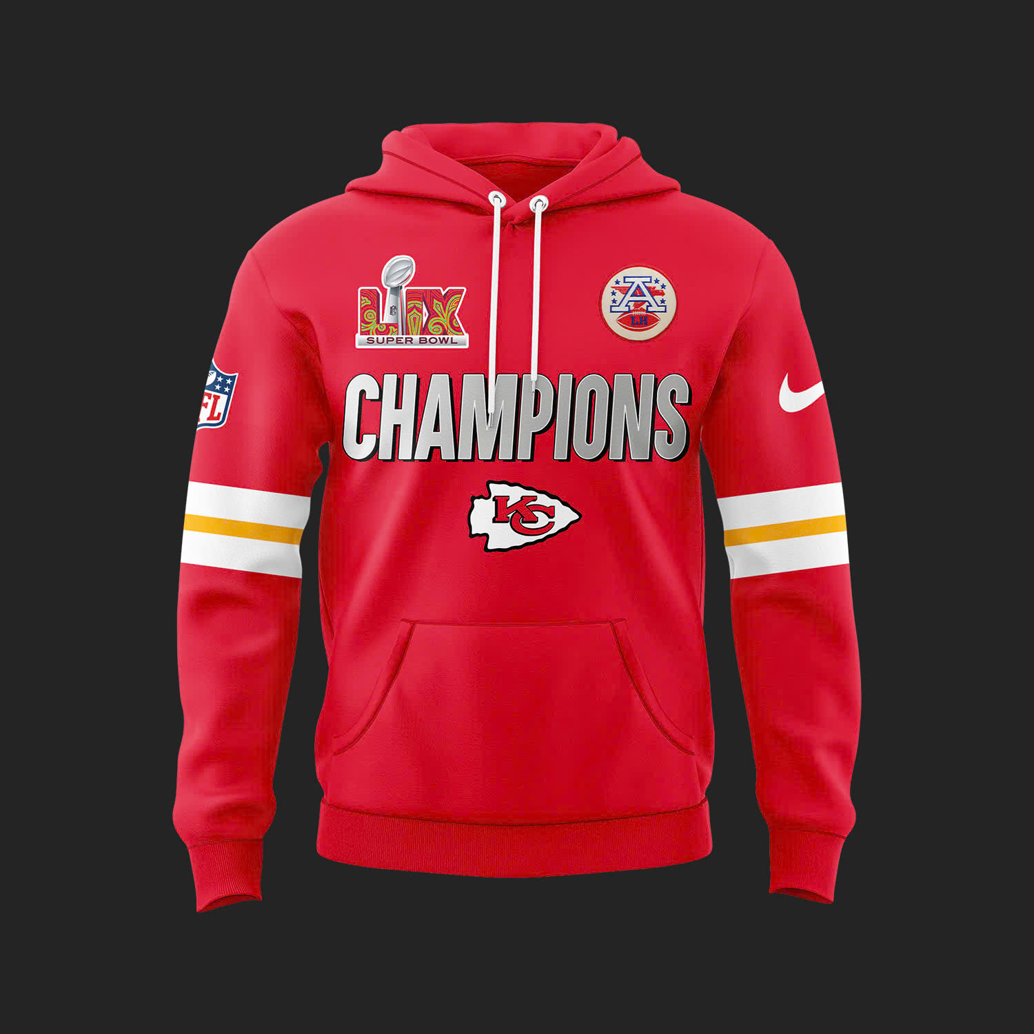 Kansas City Chiefs x Super Bowl LIX Hoodie 2025 - Famjoys Kansas City Chiefs x Super Bowl LIX Hoodie 2025 - Famjoys