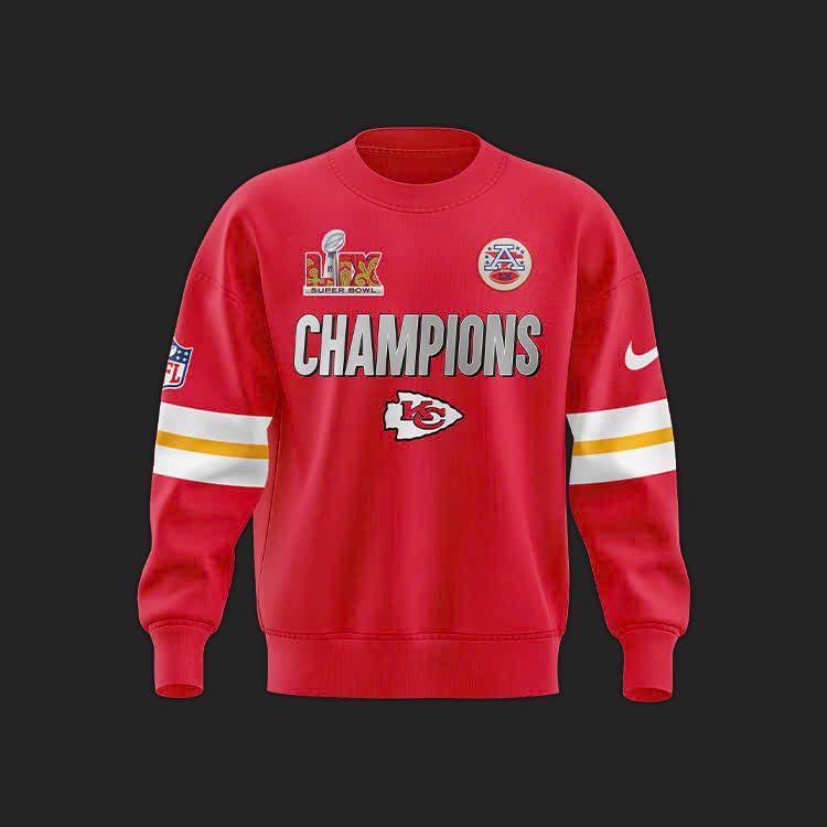 Kansas City Chiefs x Super Bowl LIX Hoodie 2025 Sweatershirt - Famjoys Kansas City Chiefs x Super Bowl LIX Hoodie 2025 Sweatershirt - Famjoys