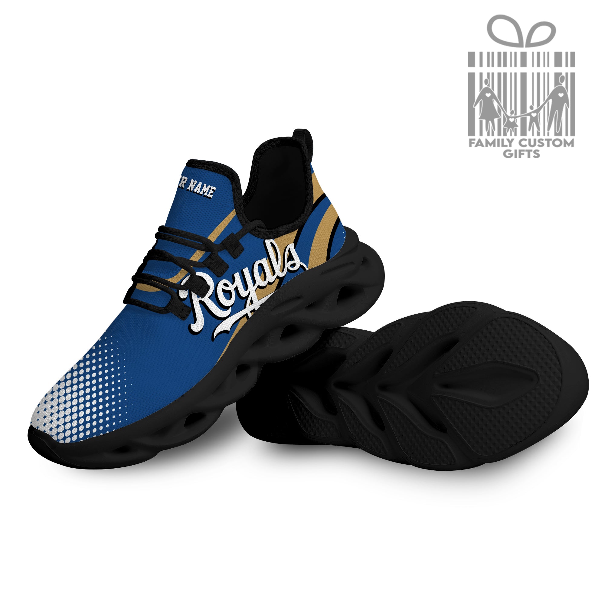 Kansas City Royals Custom Baseball Personalized Max Soul Sneakers Running Sport Shoes for Men Women - Famjoys Kansas City Royals Custom Baseball Personalized Max Soul Sneakers Running Sport Shoes for Men Women - Famjoys