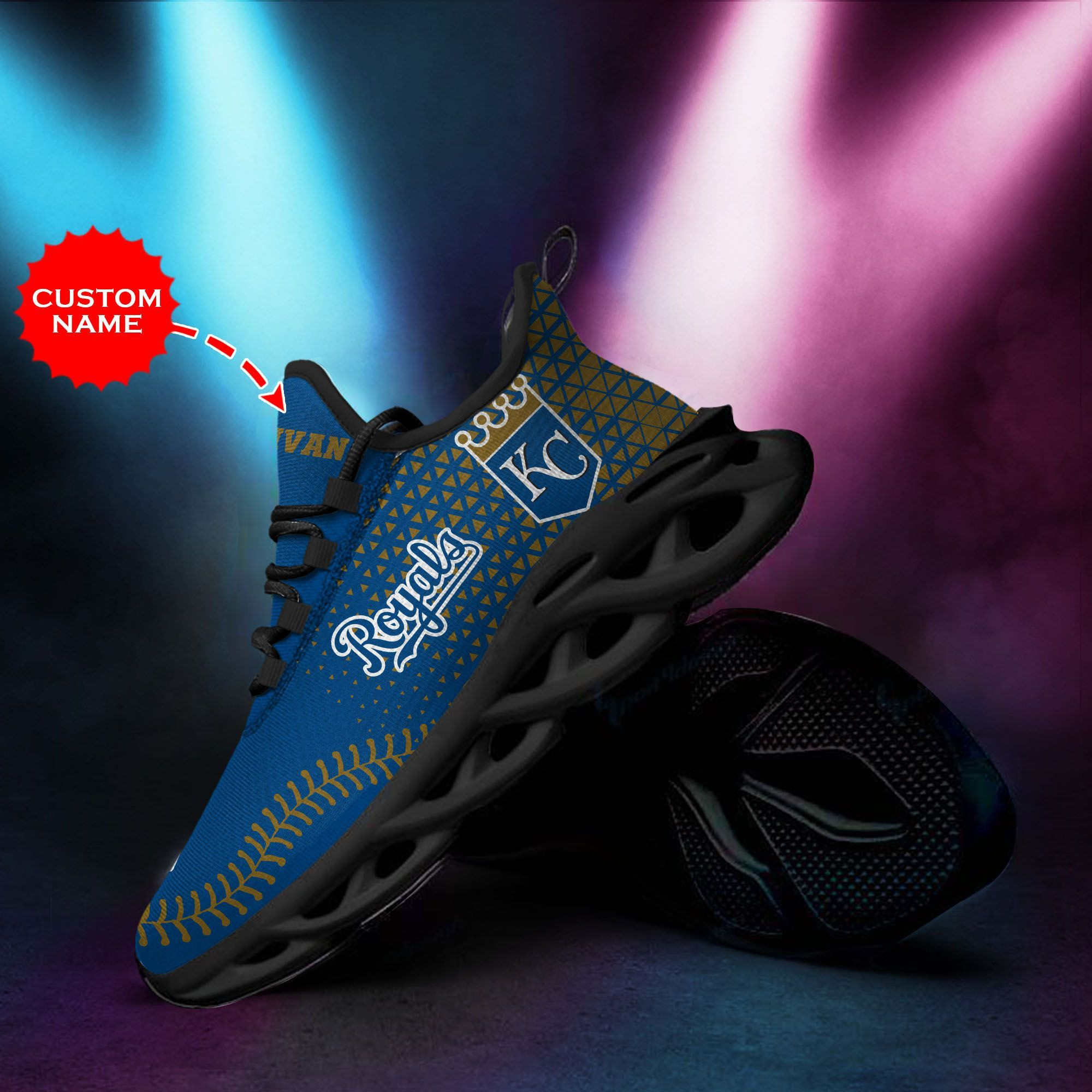 Kansas City Royals Custom Personalized Max Soul Sneakers Shoes - Famjoys