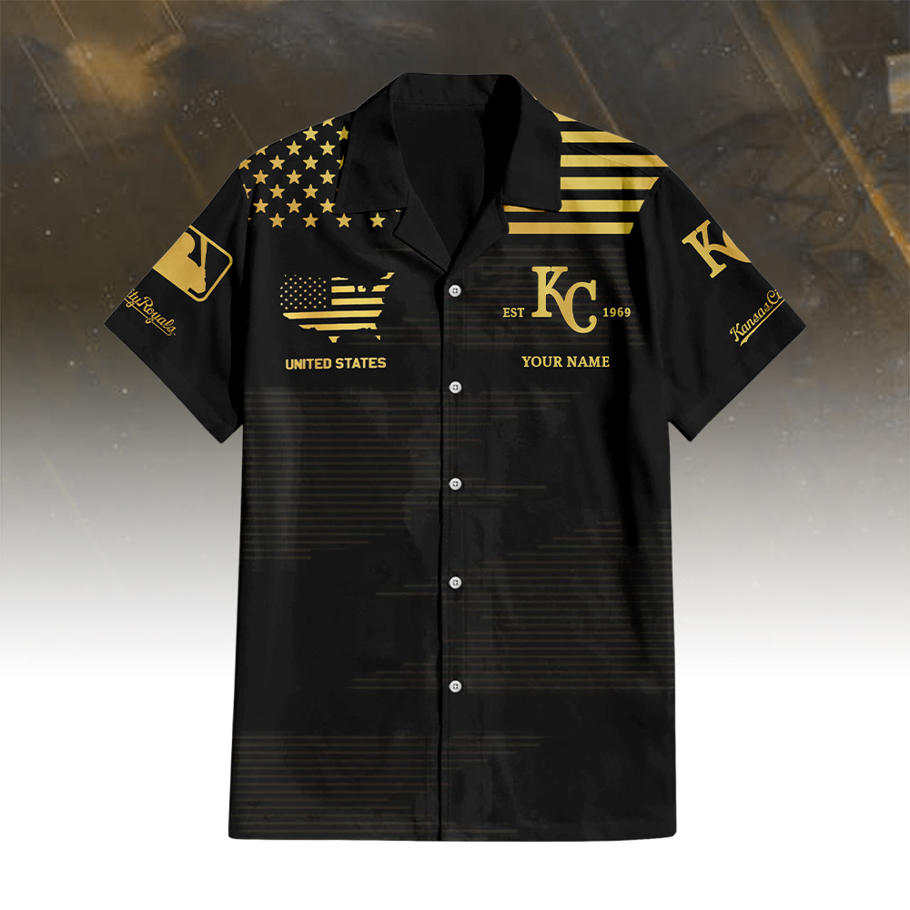 Kansas City Royals Golden Hawaiian Shirt - Famjoys Kansas City Royals Golden Hawaiian Shirt - Famjoys