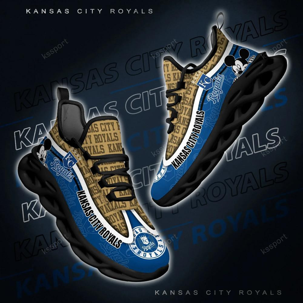 Kansas City Royals Max Soul Clunky Sneakers - Famjoys Kansas City Royals Max Soul Clunky Sneakers - Famjoys