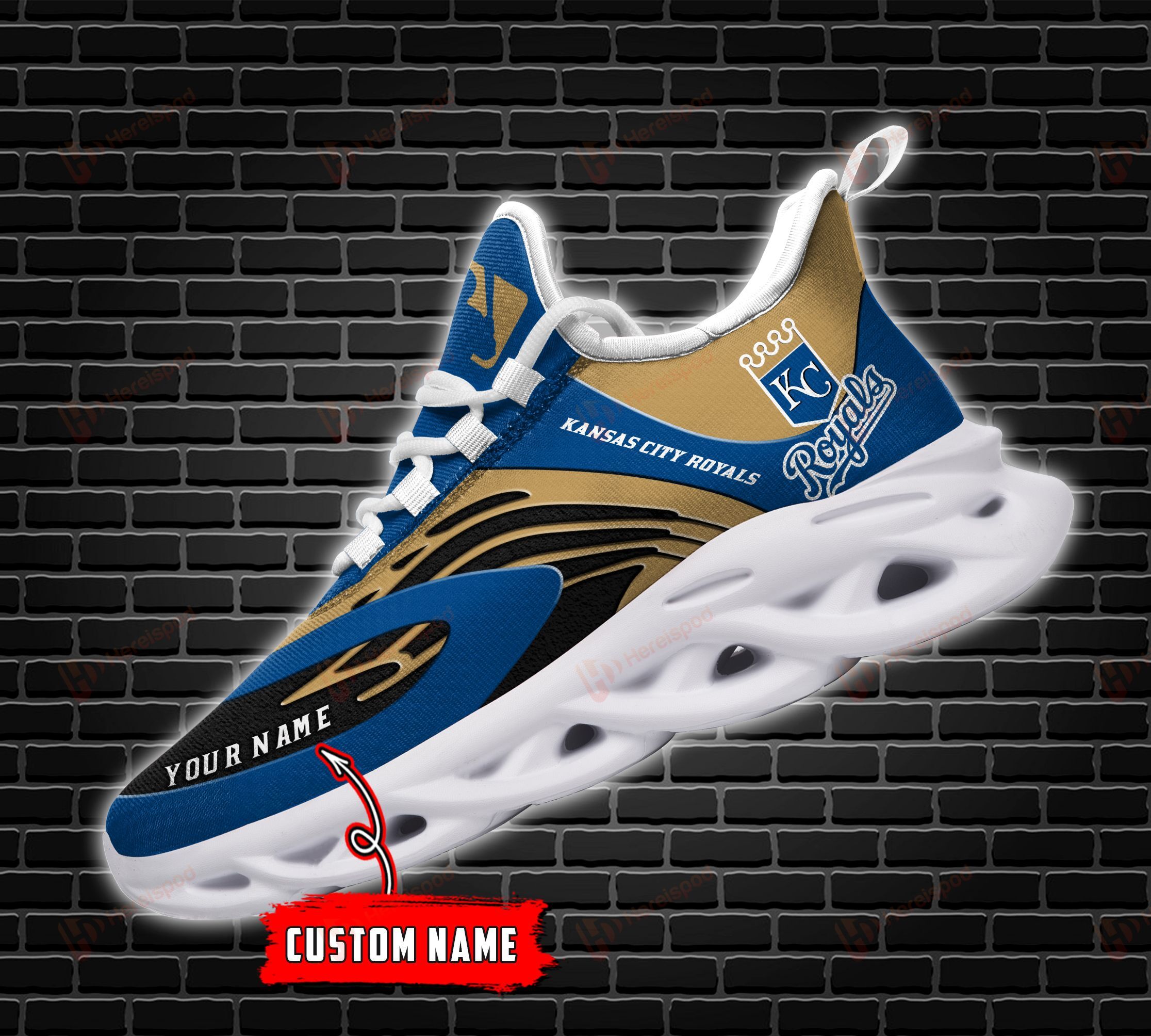 Kansas City Royals Personalized Max Soul Shoes THSM521100406 - Famjoys Kansas City Royals Personalized Max Soul Shoes THSM521100406 - Famjoys