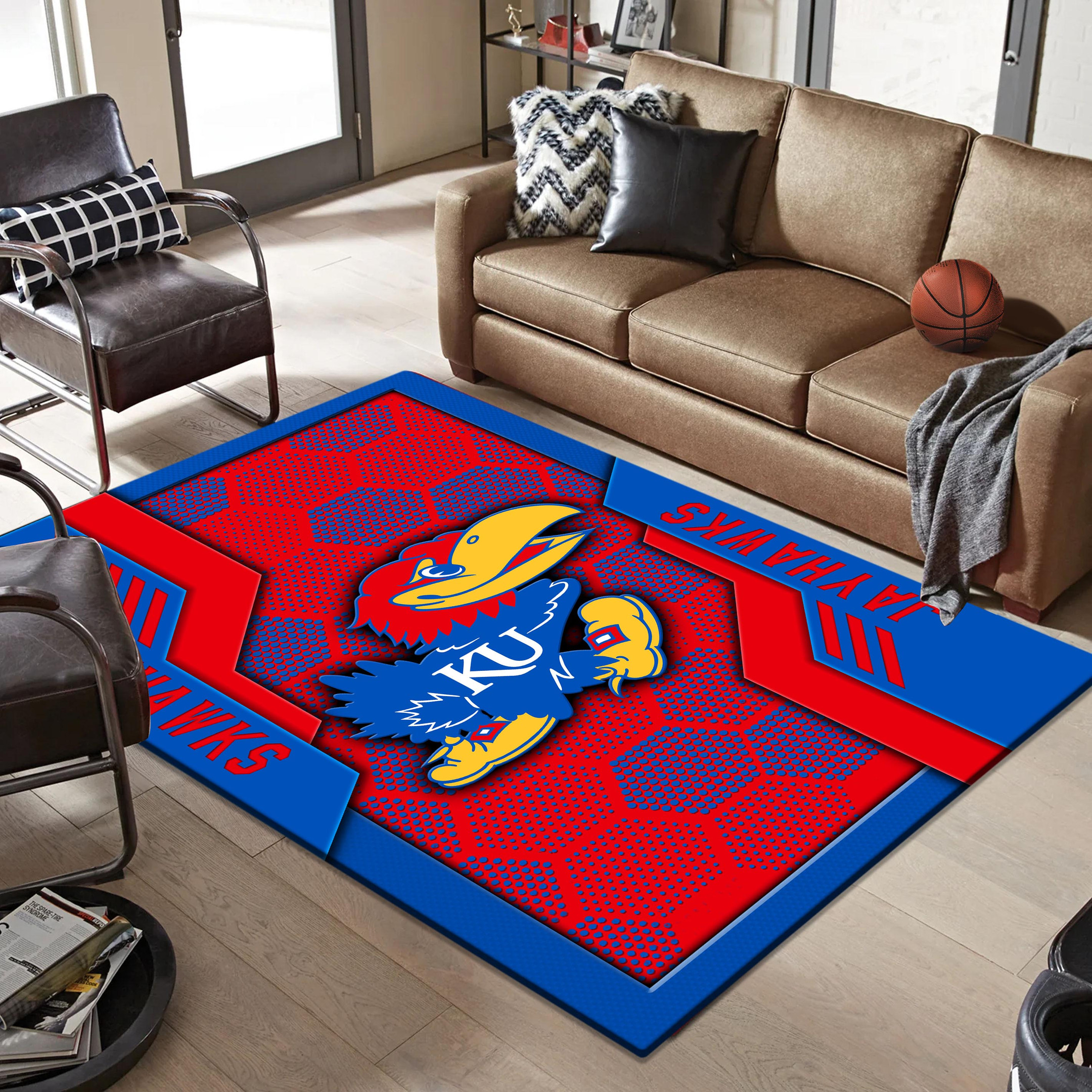 Kansas Jayhawks Area Rugs 3730 - Famjoys Kansas Jayhawks Area Rugs 3730 - Famjoys