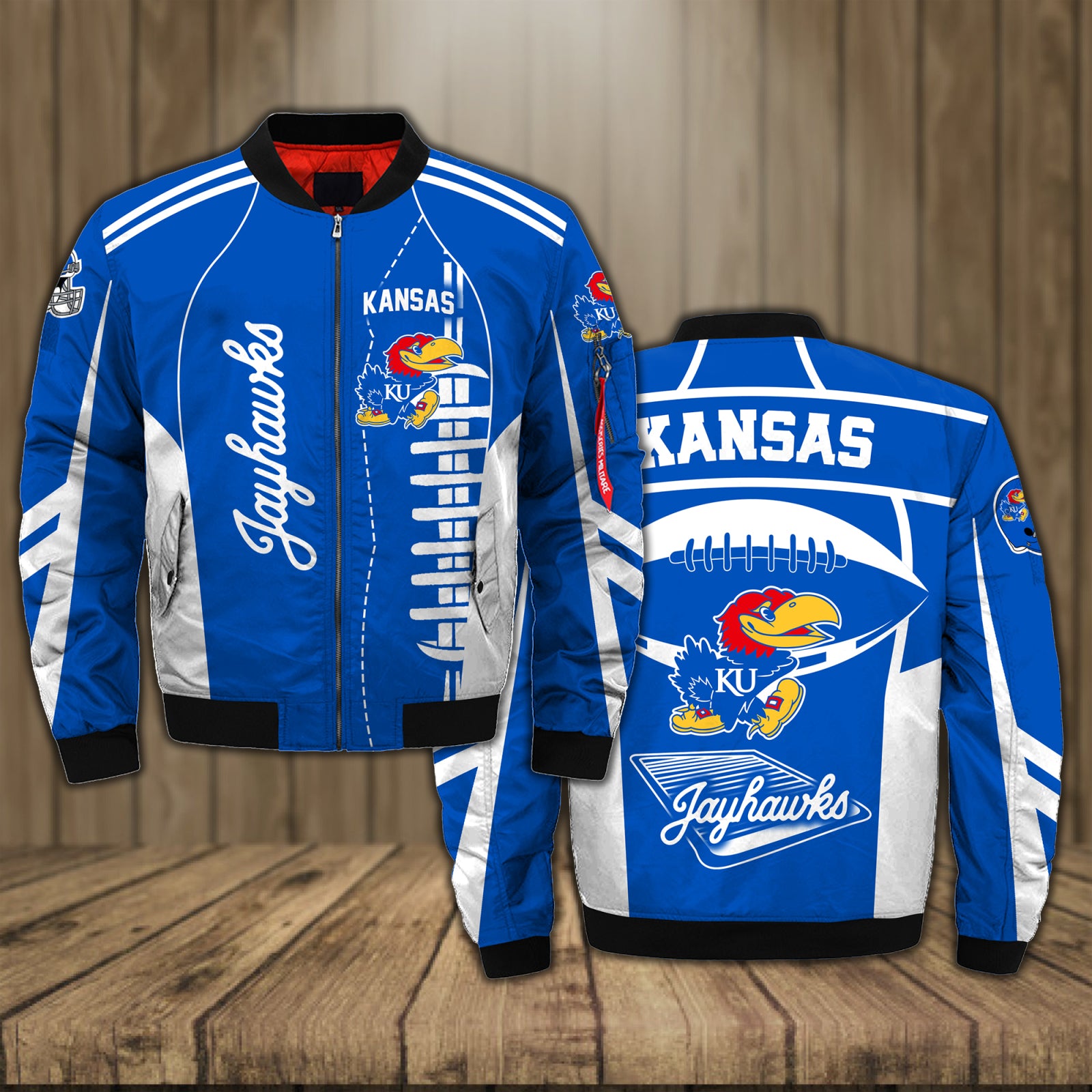 Kansas Jayhawks Jacket - Famjoys Kansas Jayhawks Jacket - Famjoys