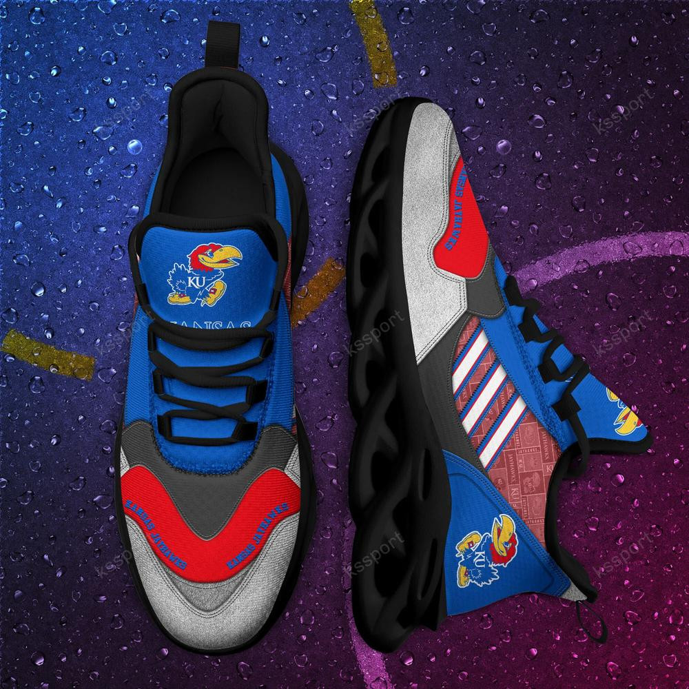 Kansas Jayhawks Max Soul Clunky, Running Sneakers - Famjoys Kansas Jayhawks Max Soul Clunky, Running Sneakers - Famjoys