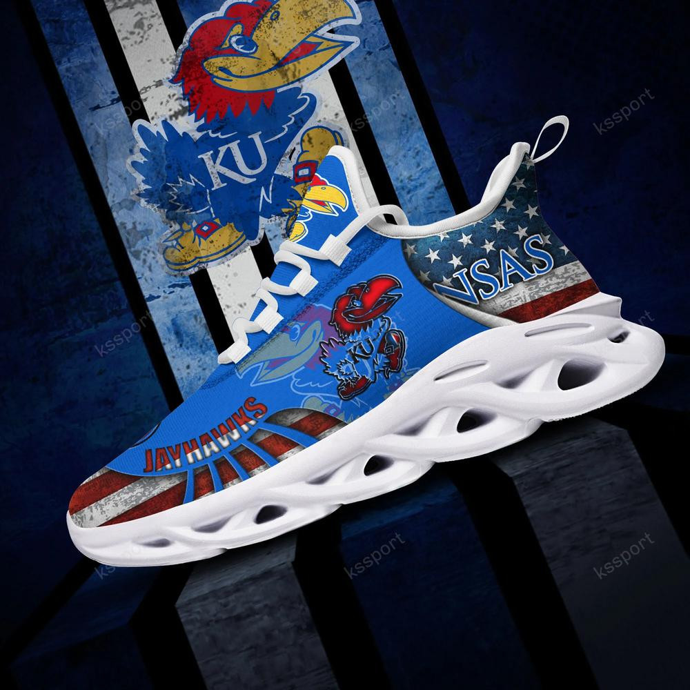 Kansas Jayhawks Max Soul Clunky Shoes - Famjoys Kansas Jayhawks Max Soul Clunky Shoes - Famjoys
