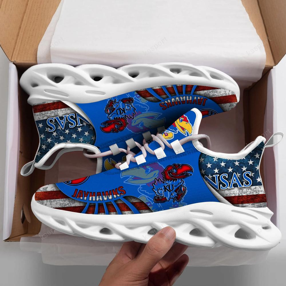 Kansas Jayhawks Max Soul Clunky Shoes - Famjoys Kansas Jayhawks Max Soul Clunky Shoes - Famjoys