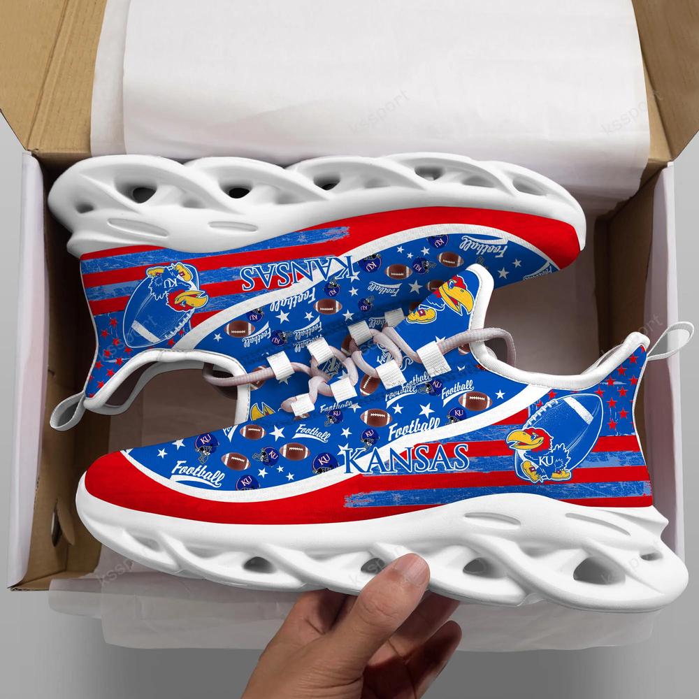 Kansas Jayhawks Max Soul Clunky Sneakers - Famjoys Kansas Jayhawks Max Soul Clunky Sneakers - Famjoys