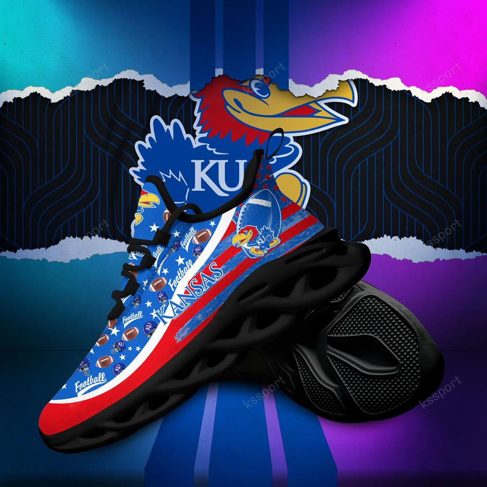 Kansas Jayhawks Max Soul Clunky Sneakers - Famjoys Kansas Jayhawks Max Soul Clunky Sneakers - Famjoys