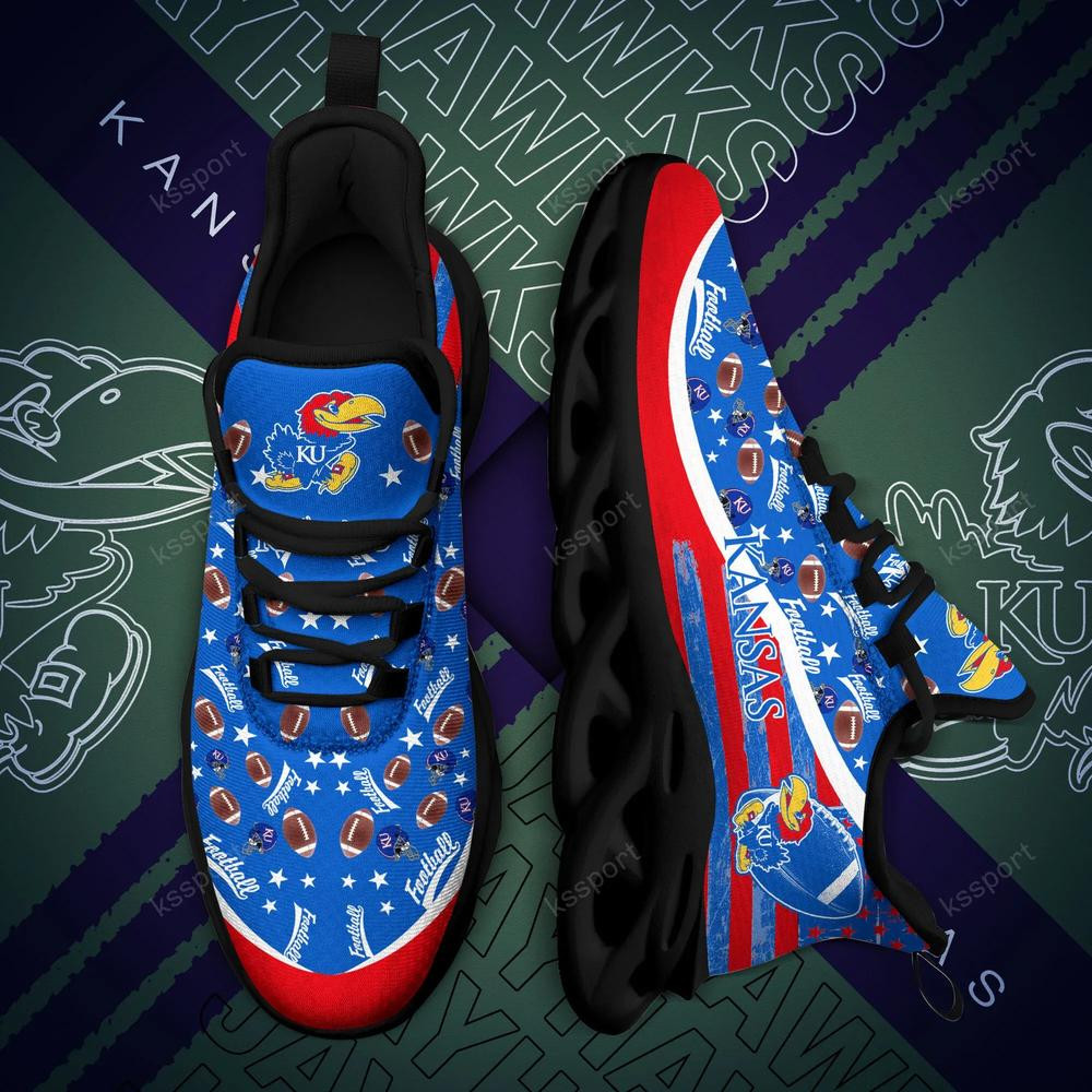 Kansas Jayhawks Max Soul Clunky Sneakers - Famjoys Kansas Jayhawks Max Soul Clunky Sneakers - Famjoys