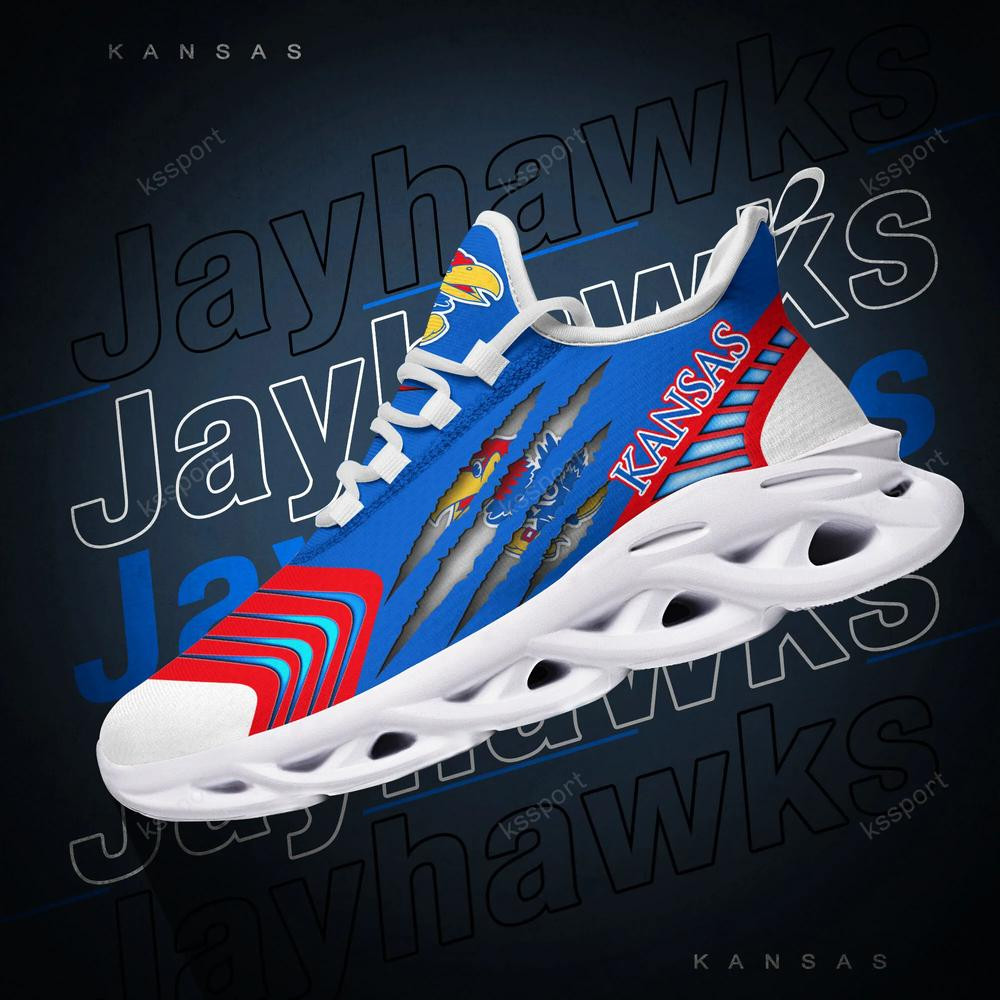 Kansas Jayhawks Max Soul Sneakers Chunky - Famjoys Kansas Jayhawks Max Soul Sneakers Chunky - Famjoys