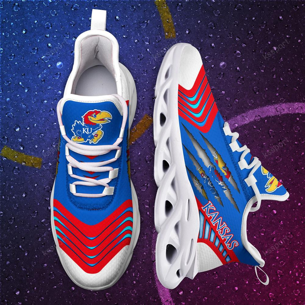 Kansas Jayhawks Max Soul Sneakers Chunky - Famjoys Kansas Jayhawks Max Soul Sneakers Chunky - Famjoys