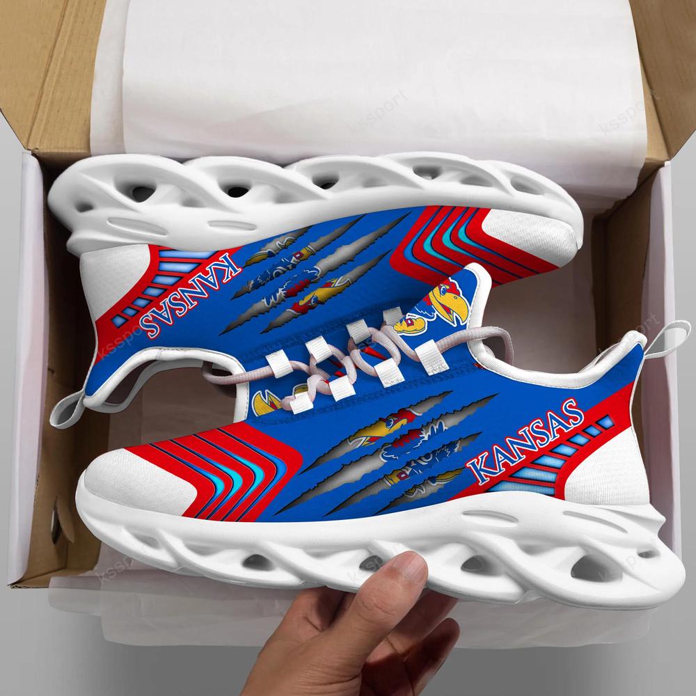 Kansas Jayhawks Max Soul Sneakers Chunky - Famjoys Kansas Jayhawks Max Soul Sneakers Chunky - Famjoys