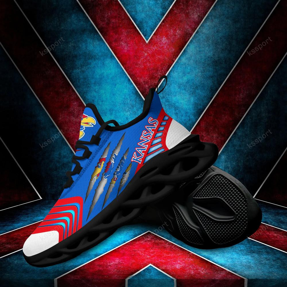Kansas Jayhawks Max Soul Sneakers Chunky - Famjoys Kansas Jayhawks Max Soul Sneakers Chunky - Famjoys