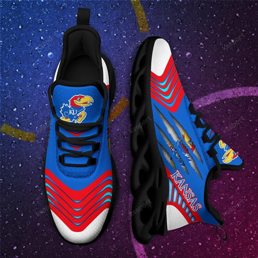 Kansas Jayhawks Max Soul Sneakers Chunky - Famjoys Kansas Jayhawks Max Soul Sneakers Chunky - Famjoys