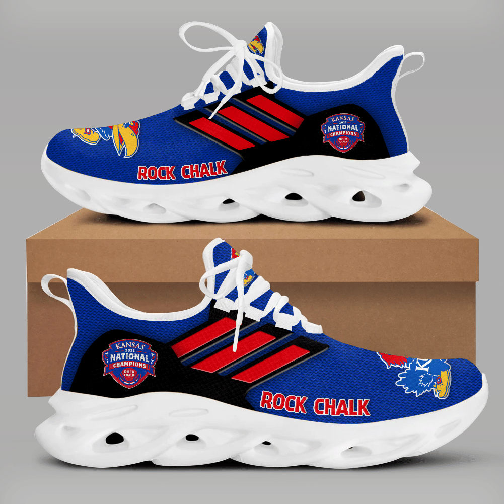 Kansas Jayhawks Running Shoes Ver 5 - Famjoys Kansas Jayhawks Running Shoes Ver 5 - Famjoys
