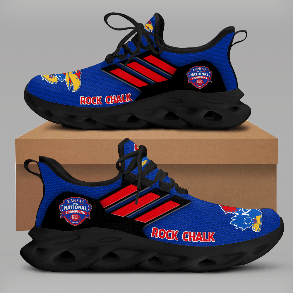 Kansas Jayhawks Running Shoes Ver 5 - Famjoys Kansas Jayhawks Running Shoes Ver 5 - Famjoys