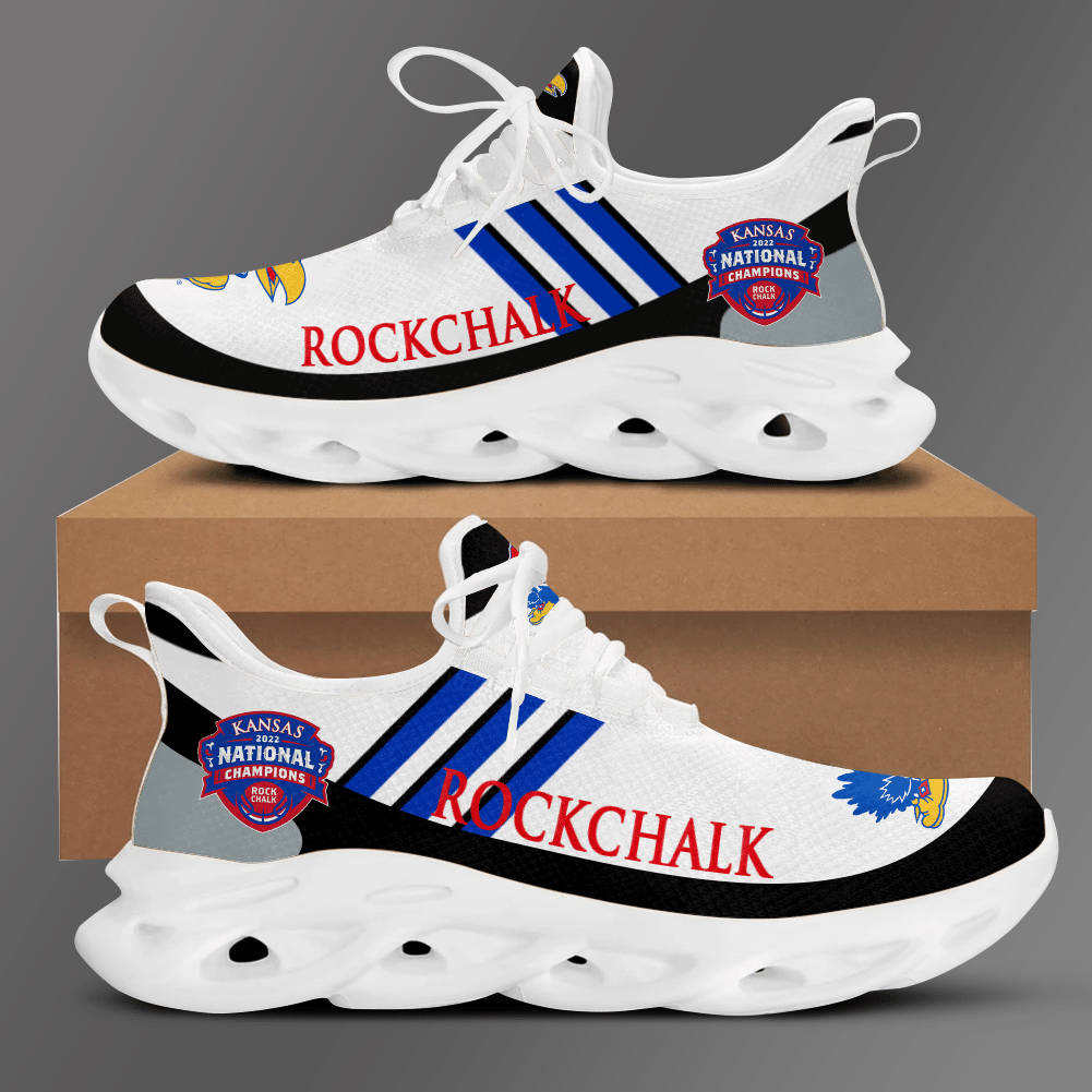 Kansas Jayhawks Running Shoes Ver 6 - Famjoys Kansas Jayhawks Running Shoes Ver 6 - Famjoys