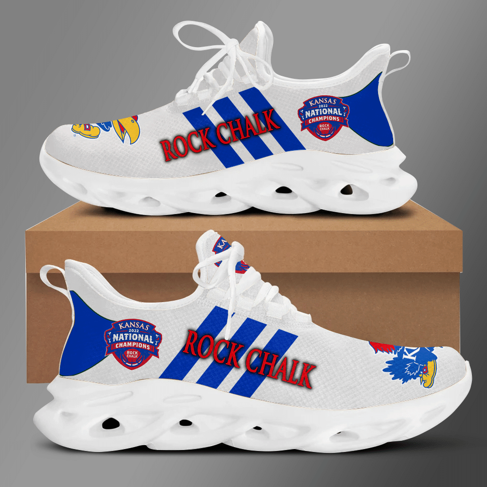 Kansas Jayhawks Running Shoes Ver 7 - Famjoys Kansas Jayhawks Running Shoes Ver 7 - Famjoys