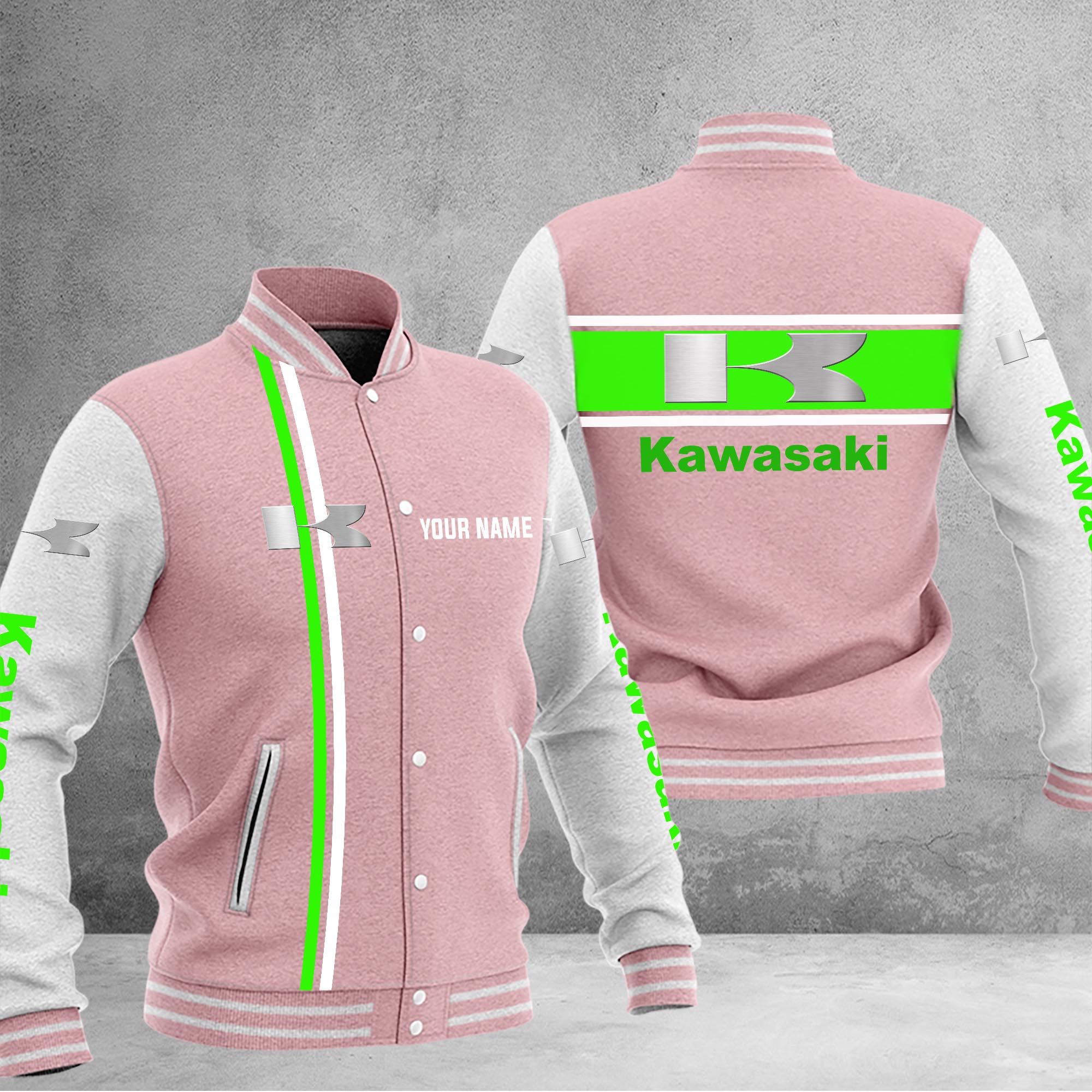 Kawasaki Baseball Jacket - Famjoys Kawasaki Baseball Jacket - Famjoys