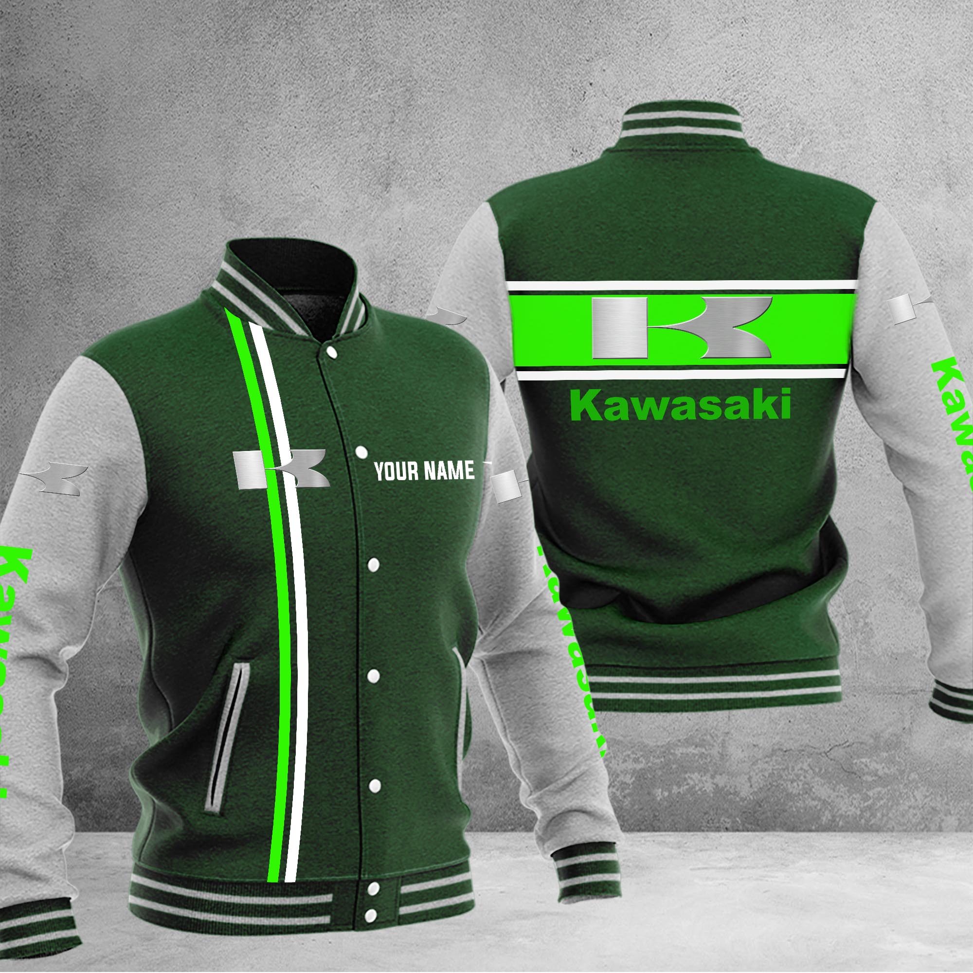 Kawasaki Baseball Jacket - Famjoys Kawasaki Baseball Jacket - Famjoys