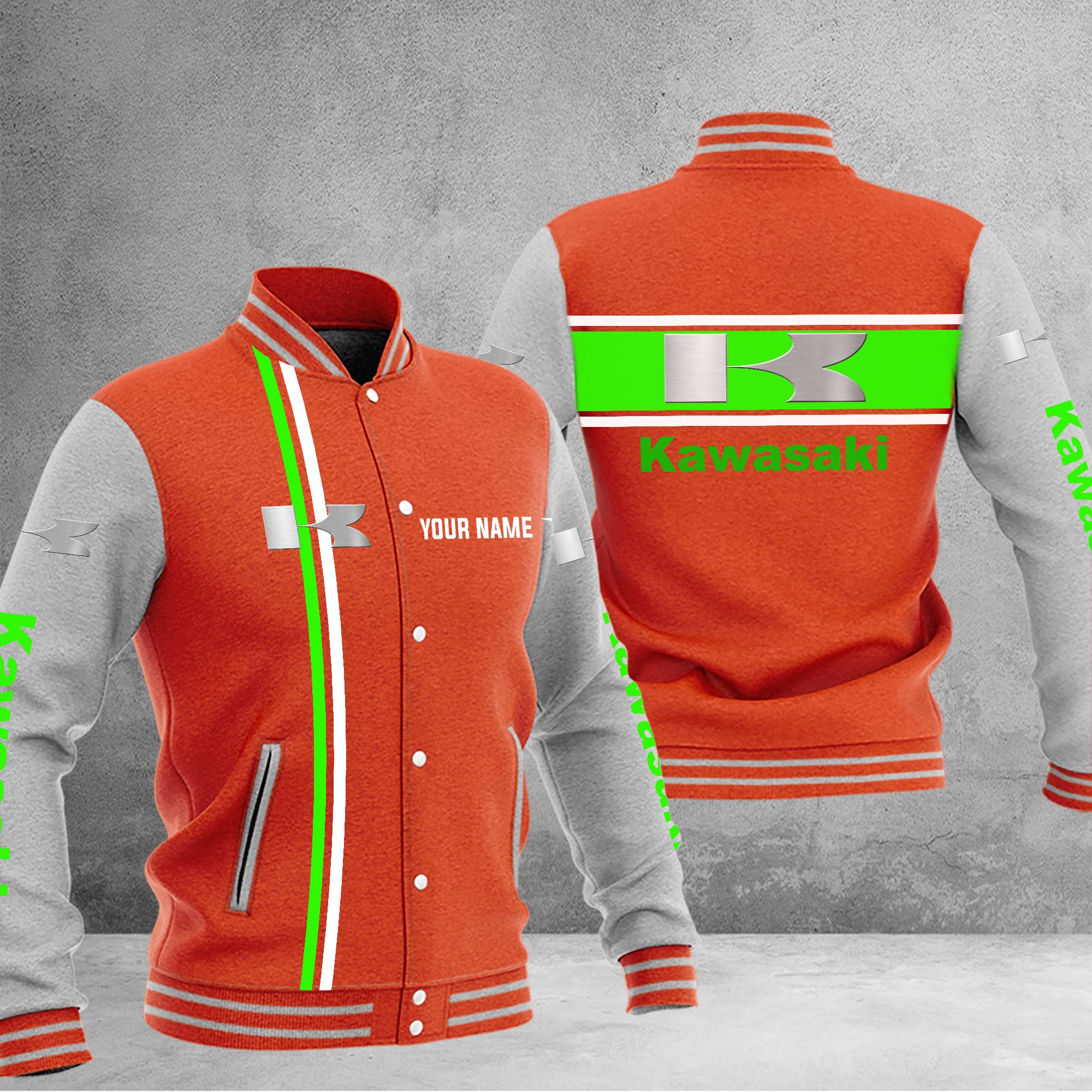 Kawasaki Baseball Jacket - Famjoys Kawasaki Baseball Jacket - Famjoys