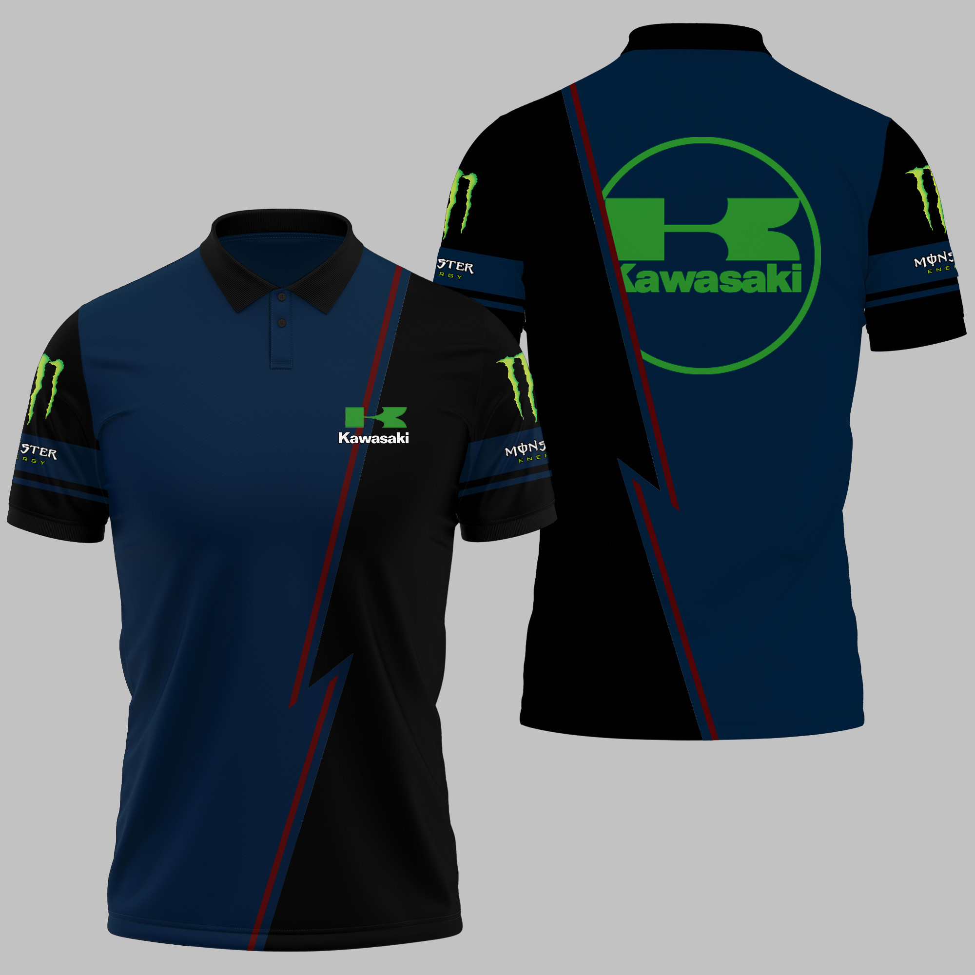 Kawasaki Polo Shirt Ver 3 - Famjoys Kawasaki Polo Shirt Ver 3 - Famjoys