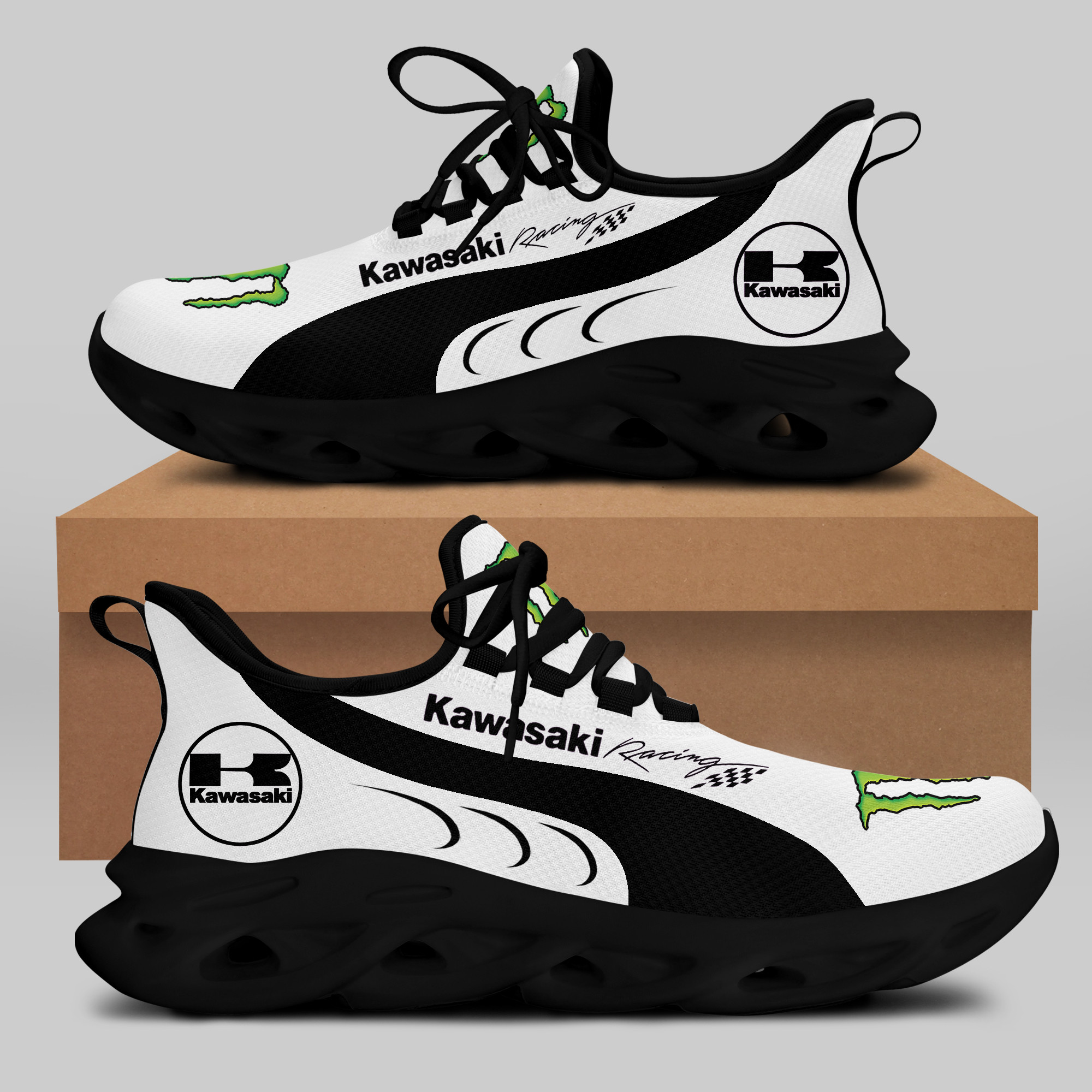 Kawasaki Racing Sneakers RUNNING SHOES VER 32 - Famjoys Kawasaki Racing Sneakers RUNNING SHOES VER 32 - Famjoys