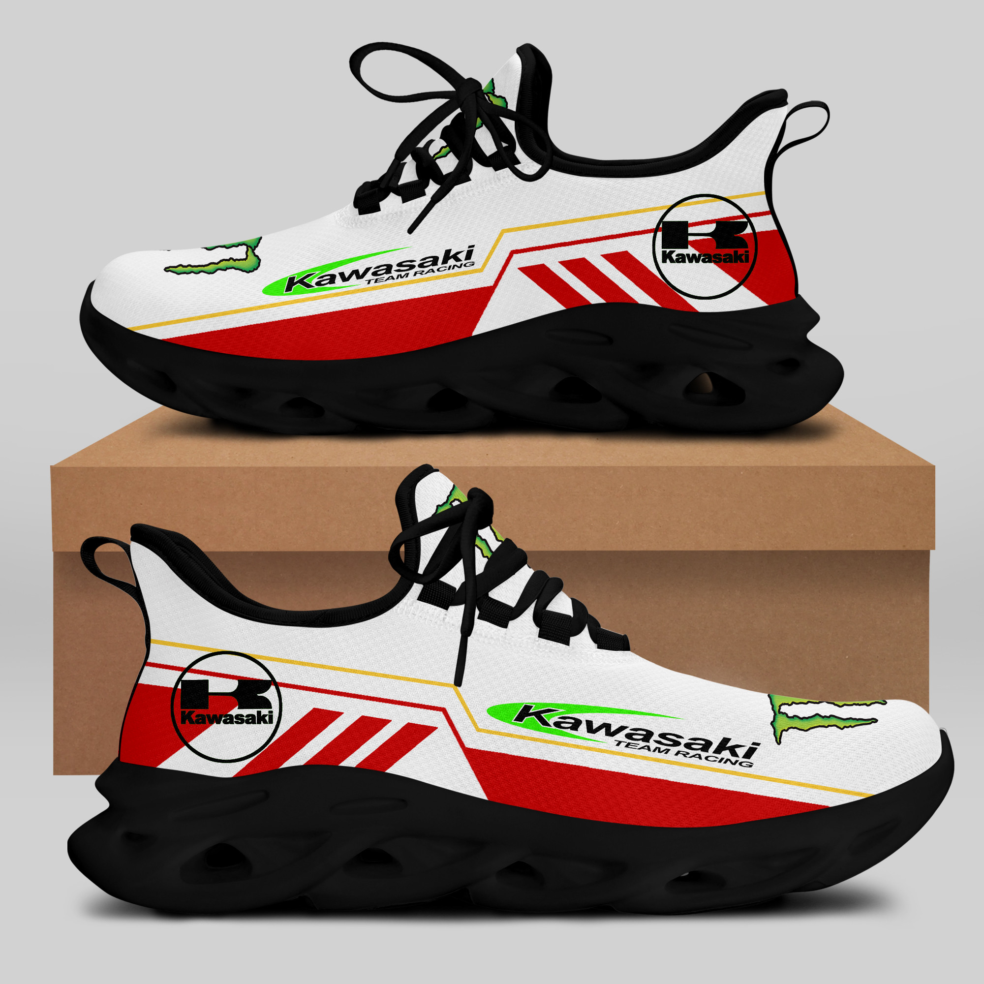Kawasaki Racing Sneakers RUNNING SHOES VER 38 - Famjoys Kawasaki Racing Sneakers RUNNING SHOES VER 38 - Famjoys
