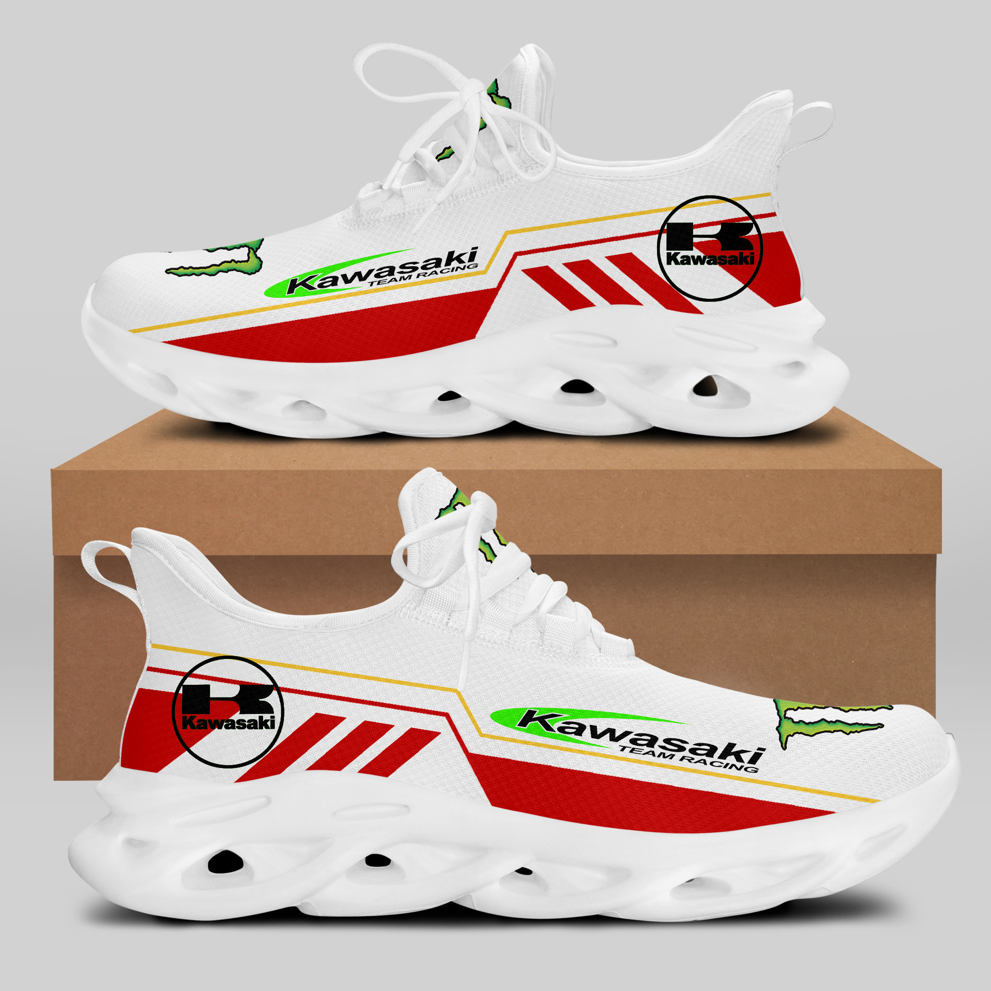 Kawasaki Racing Sneakers RUNNING SHOES VER 38 - Famjoys Kawasaki Racing Sneakers RUNNING SHOES VER 38 - Famjoys