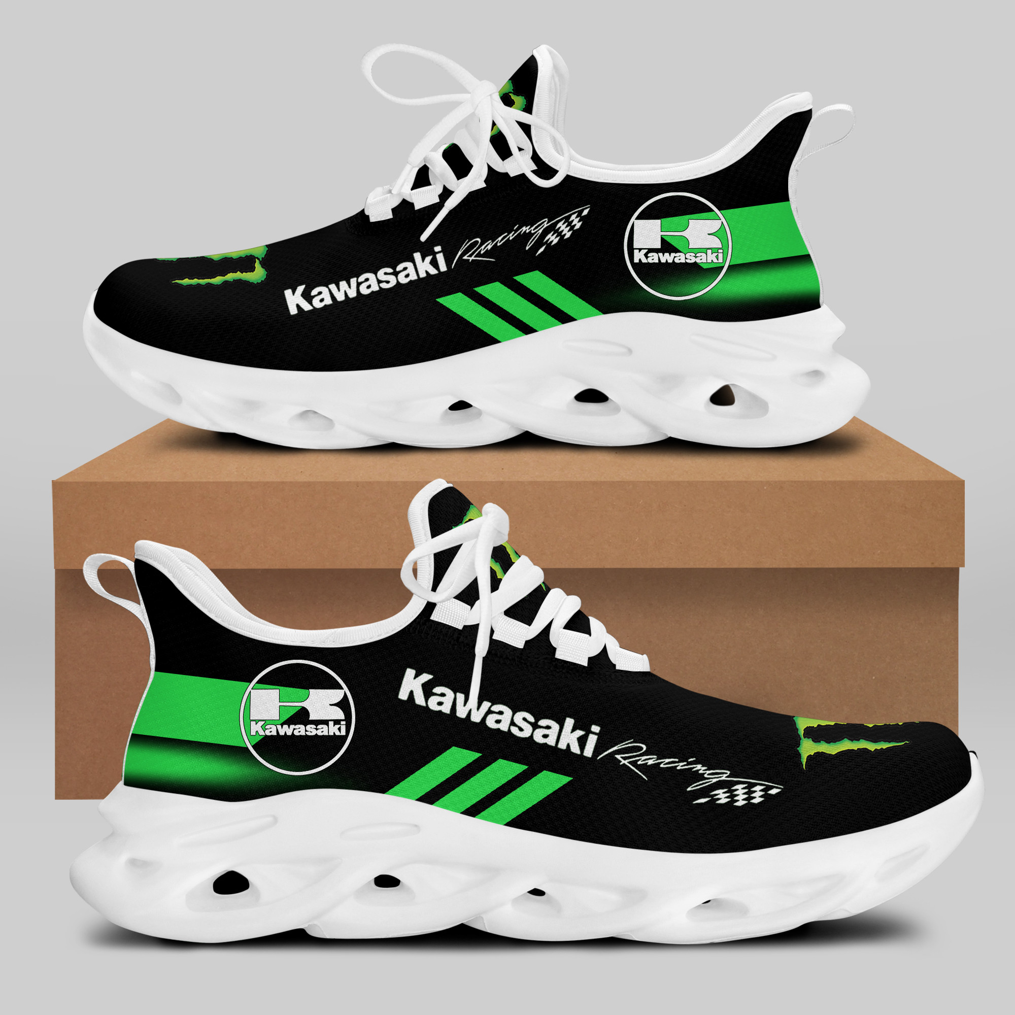 Kawasaki Racing Sneakers RUNNING SHOES VER 41 - Famjoys Kawasaki Racing Sneakers RUNNING SHOES VER 41 - Famjoys