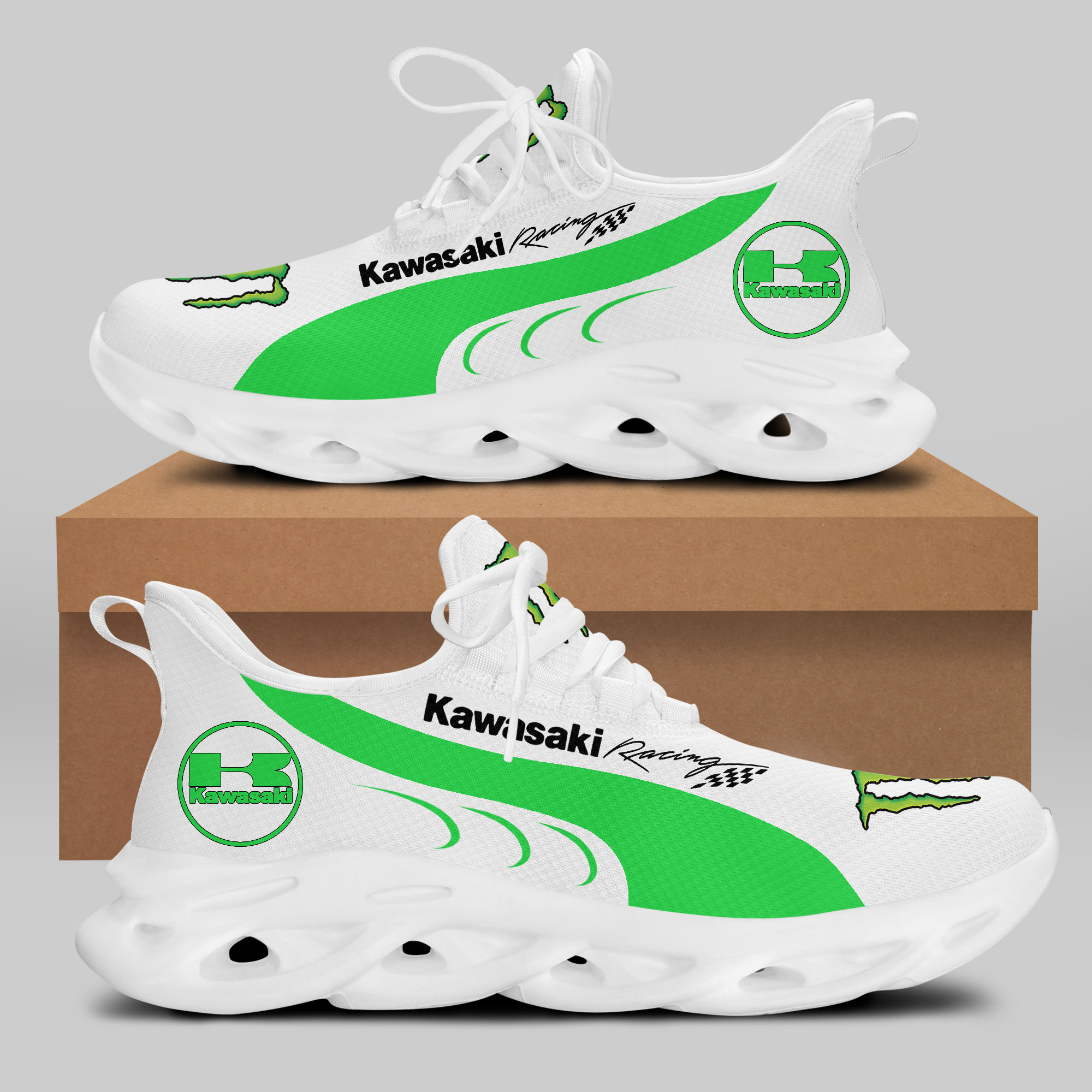 Kawasaki Racing Sneakers RUNNING SHOES VER 44 - Famjoys Kawasaki Racing Sneakers RUNNING SHOES VER 44 - Famjoys