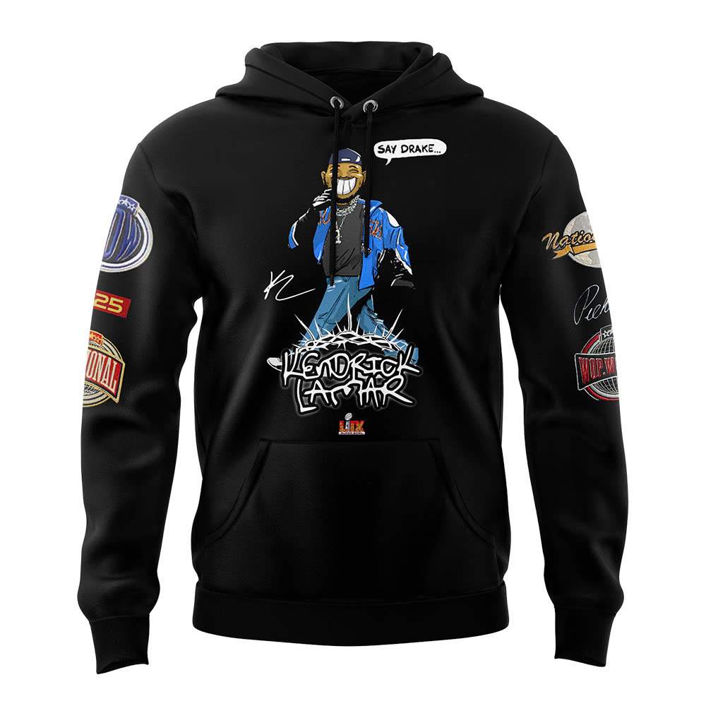 Kendrick Lamar x SZA x Uncle Sam Grand National Tour Super Bowl LIX Premium Hoodie - Famjoys Kendrick Lamar x SZA x Uncle Sam Grand National Tour Super Bowl LIX Premium Hoodie - Famjoys
