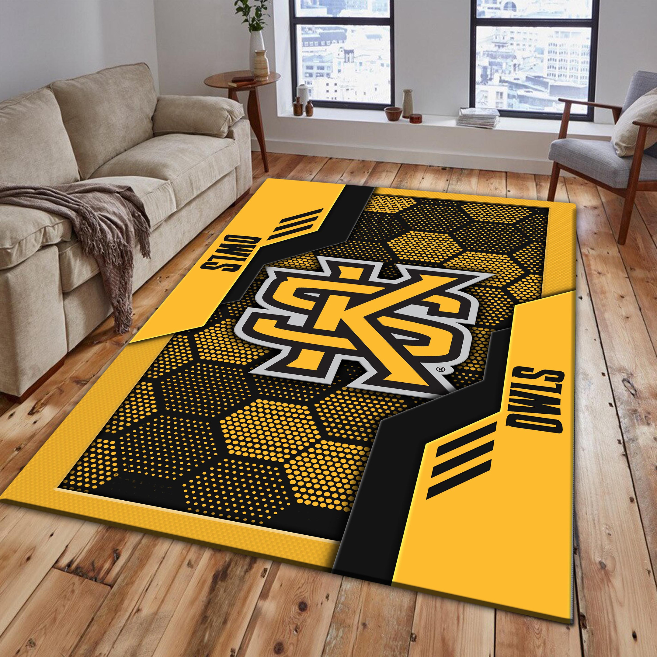 Kennesaw State Owls Area Rugs 3758 - Famjoys Kennesaw State Owls Area Rugs 3758 - Famjoys