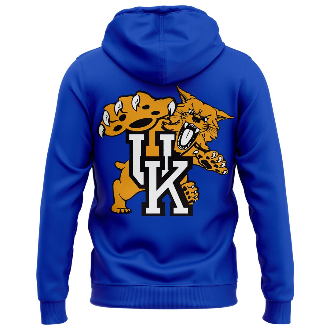 Kentucky All Blue Basketball Hoodie - Famjoys Kentucky All Blue Basketball Hoodie - Famjoys