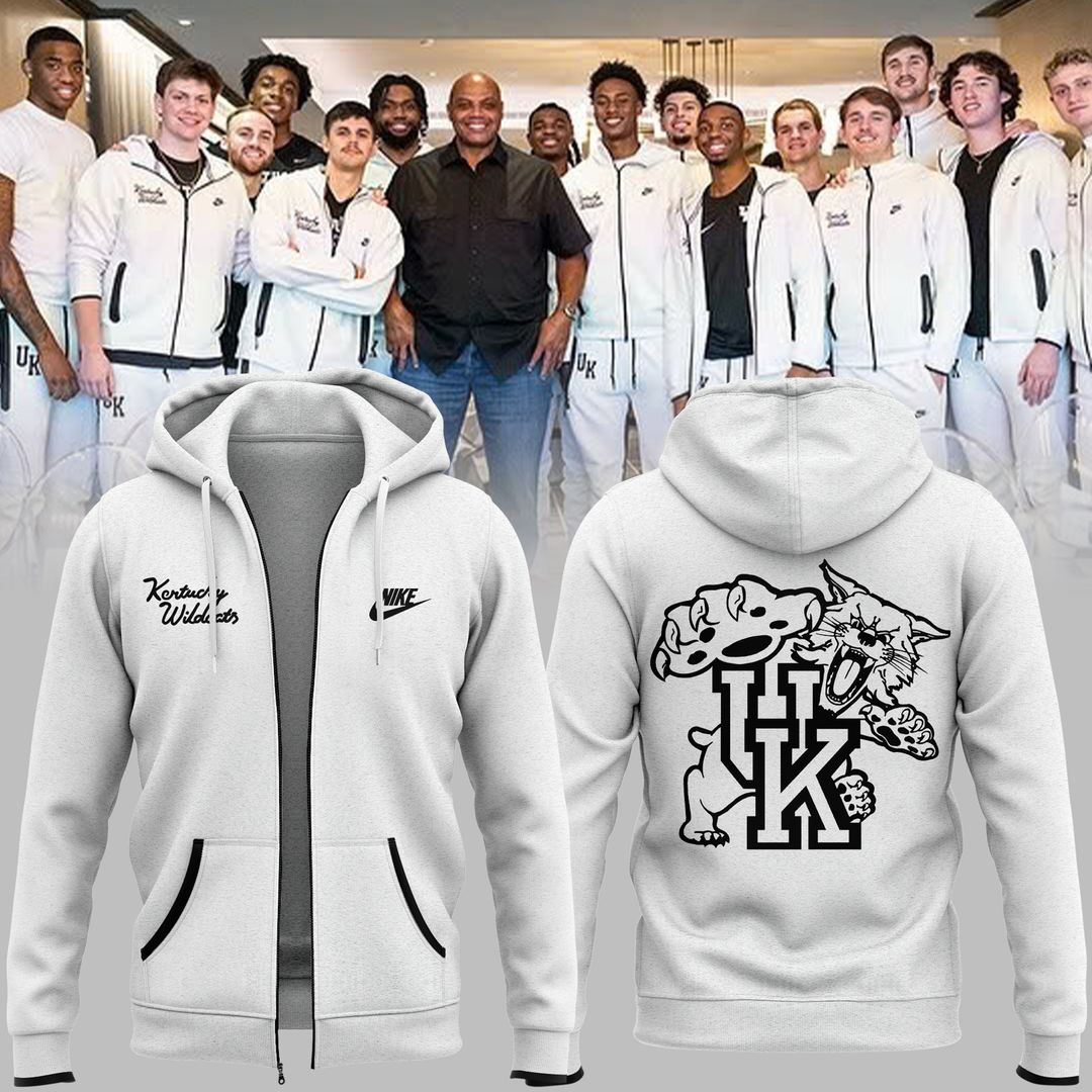 Kentucky Black And White Basketball Zip Hoodie - Famjoys Kentucky Black And White Basketball Zip Hoodie - Famjoys
