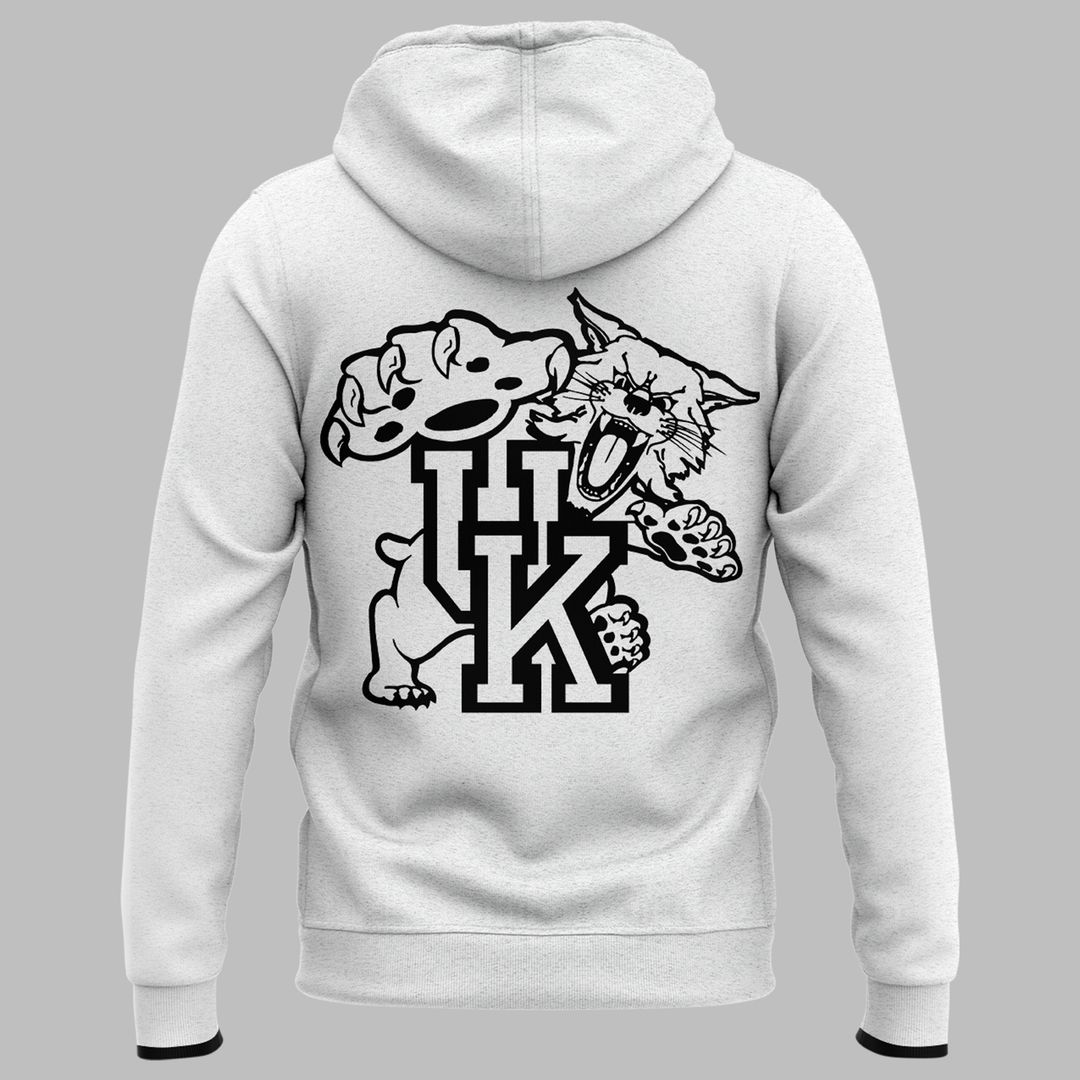 Kentucky Black And White Basketball Zip Hoodie - Famjoys Kentucky Black And White Basketball Zip Hoodie - Famjoys