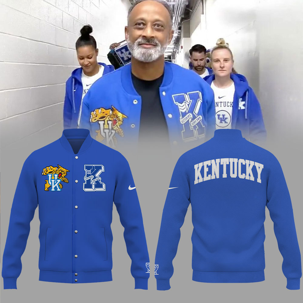 Kentucky Men Basketball Bomber Jacket - Famjoys Kentucky Men Basketball Bomber Jacket - Famjoys