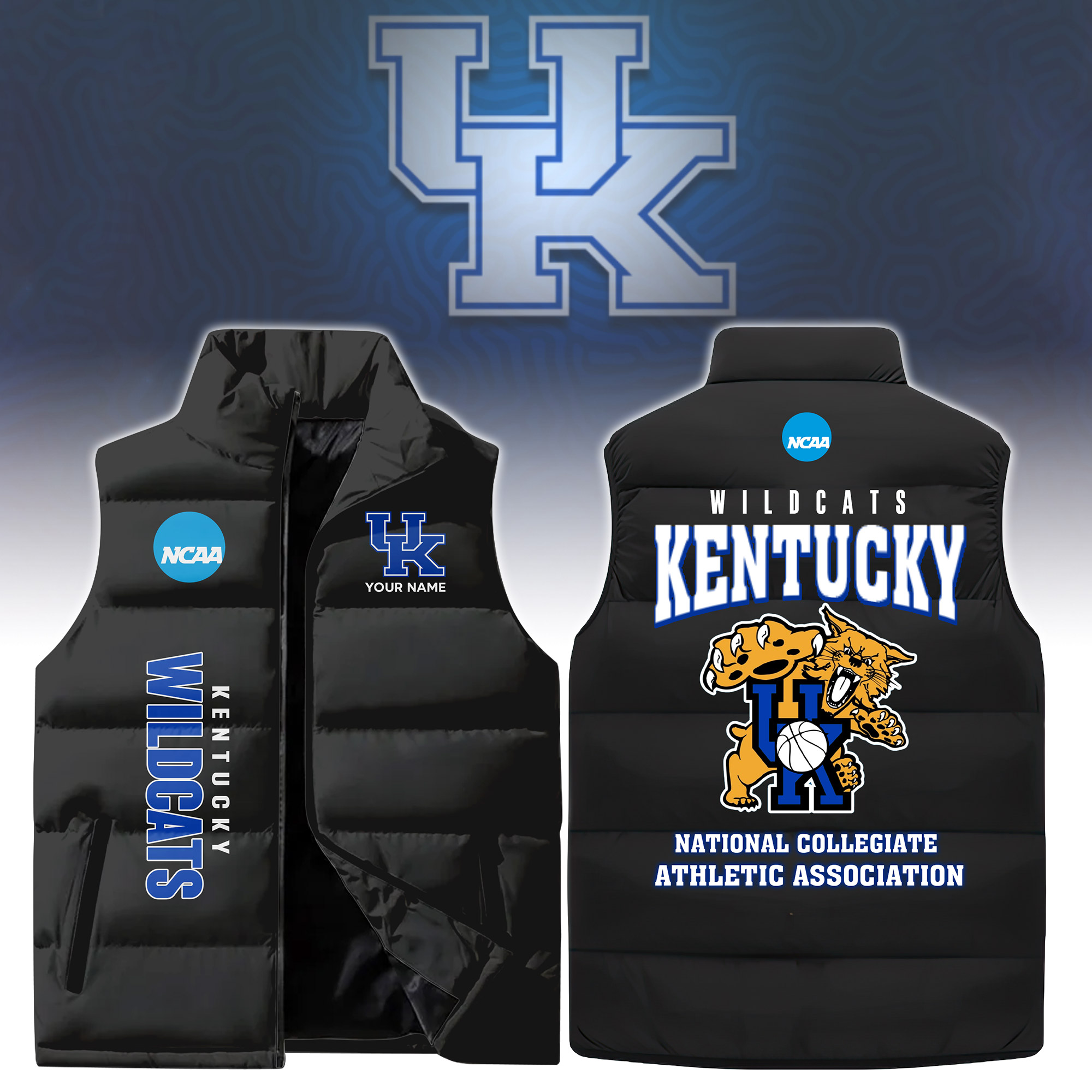Kentucky Wildcats Cotton Vest - Famjoys Kentucky Wildcats Cotton Vest - Famjoys
