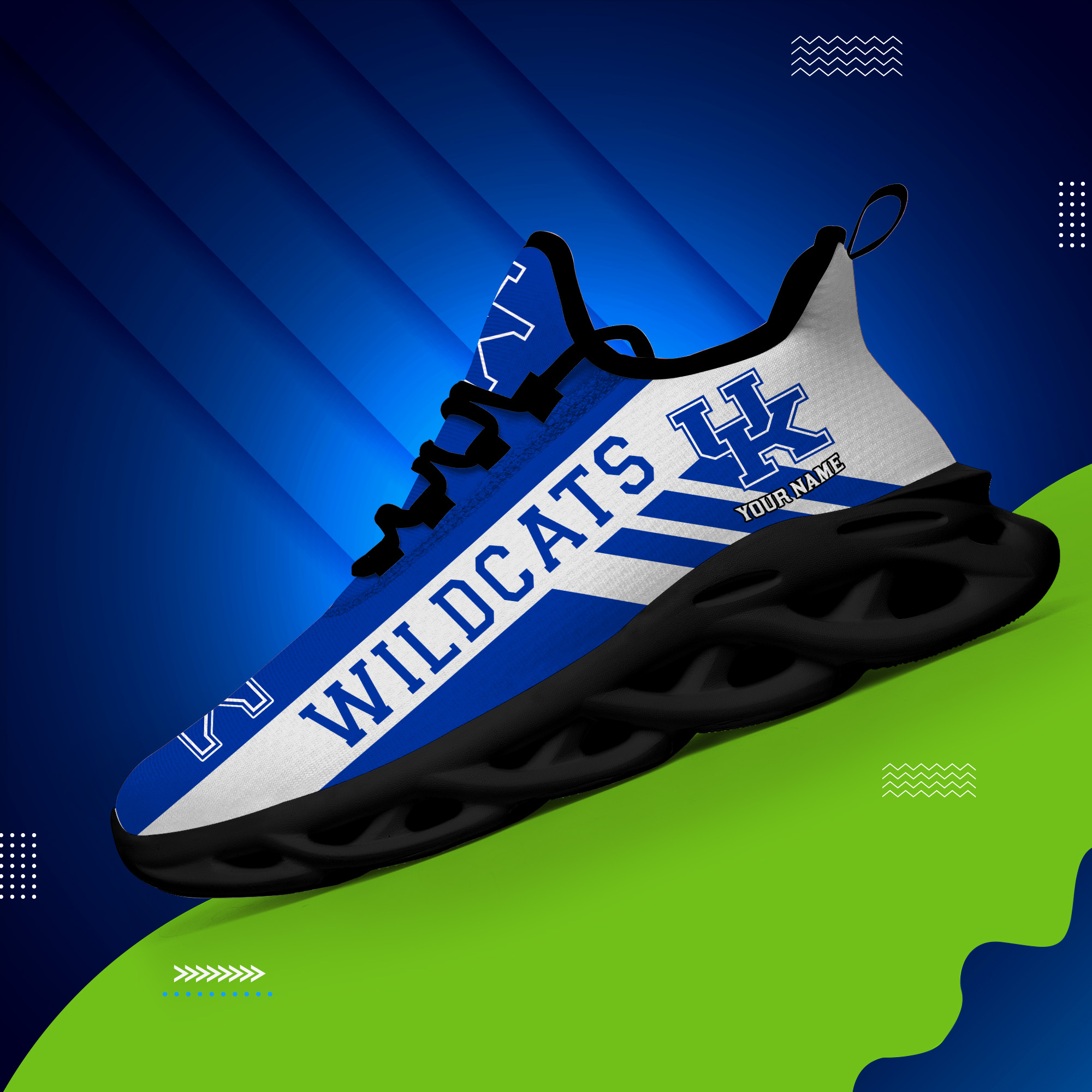 Kentucky Wildcats Custom Name PERSONALIZED MAX SOUL SHOES DS004 - Famjoys Kentucky Wildcats Custom Name PERSONALIZED MAX SOUL SHOES DS004 - Famjoys