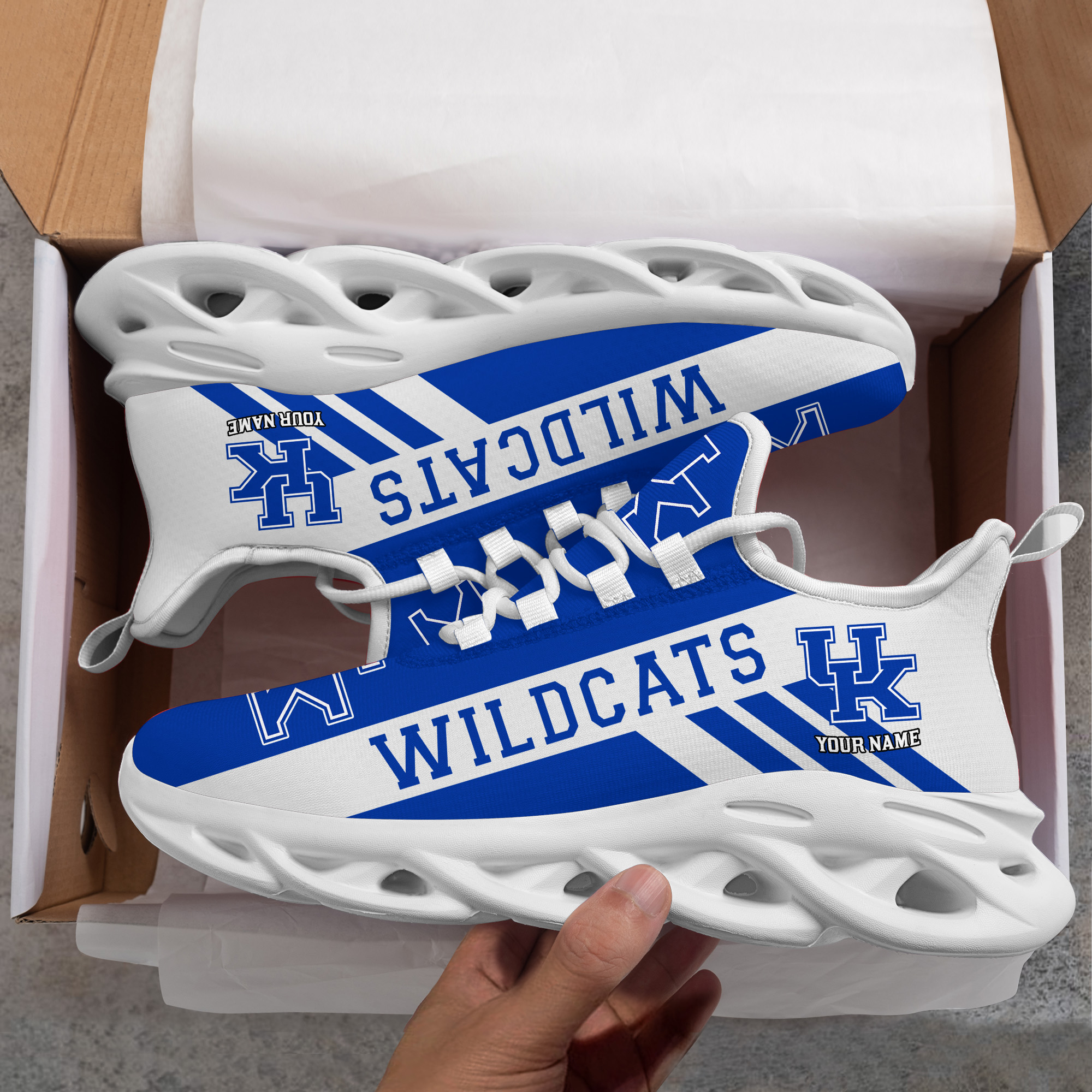 Kentucky Wildcats Custom Name PERSONALIZED MAX SOUL SHOES DS004 - Famjoys Kentucky Wildcats Custom Name PERSONALIZED MAX SOUL SHOES DS004 - Famjoys