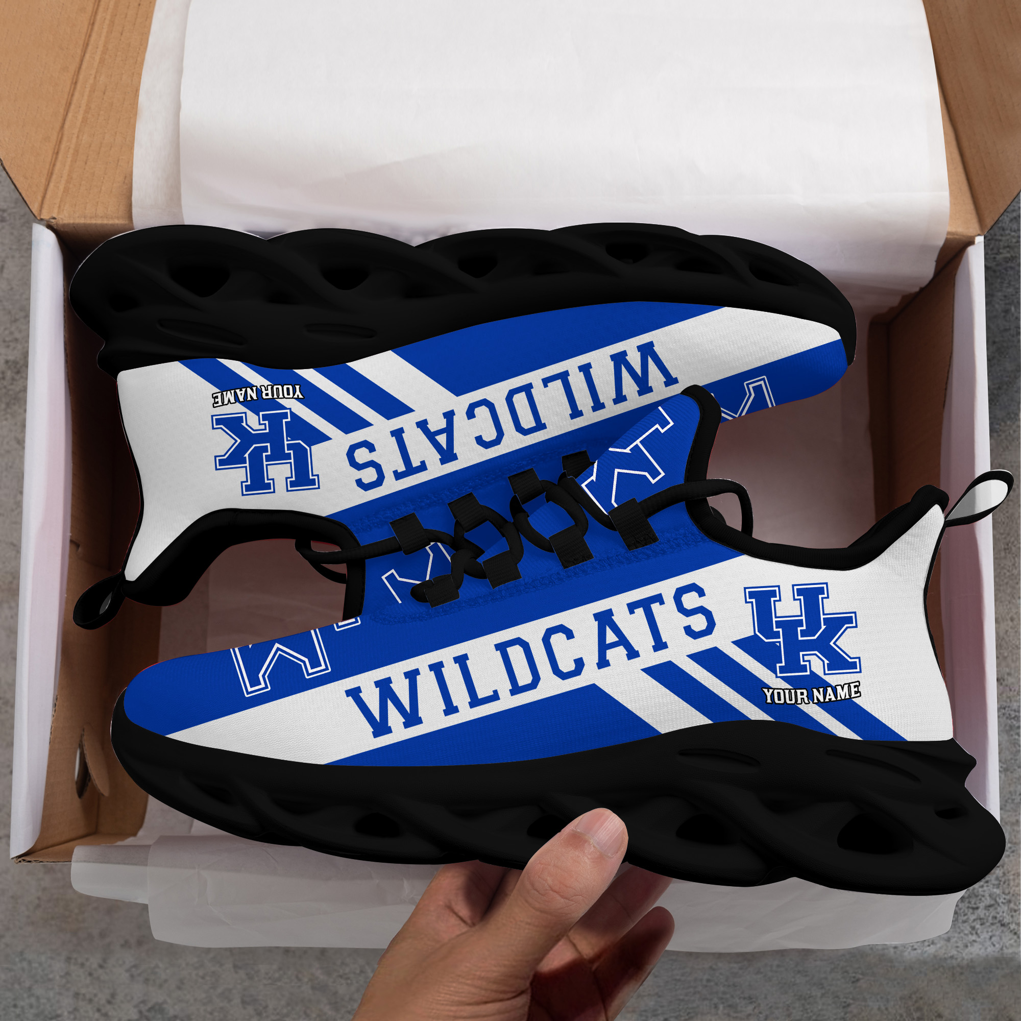 Kentucky Wildcats Custom Name PERSONALIZED MAX SOUL SHOES DS004 - Famjoys Kentucky Wildcats Custom Name PERSONALIZED MAX SOUL SHOES DS004 - Famjoys