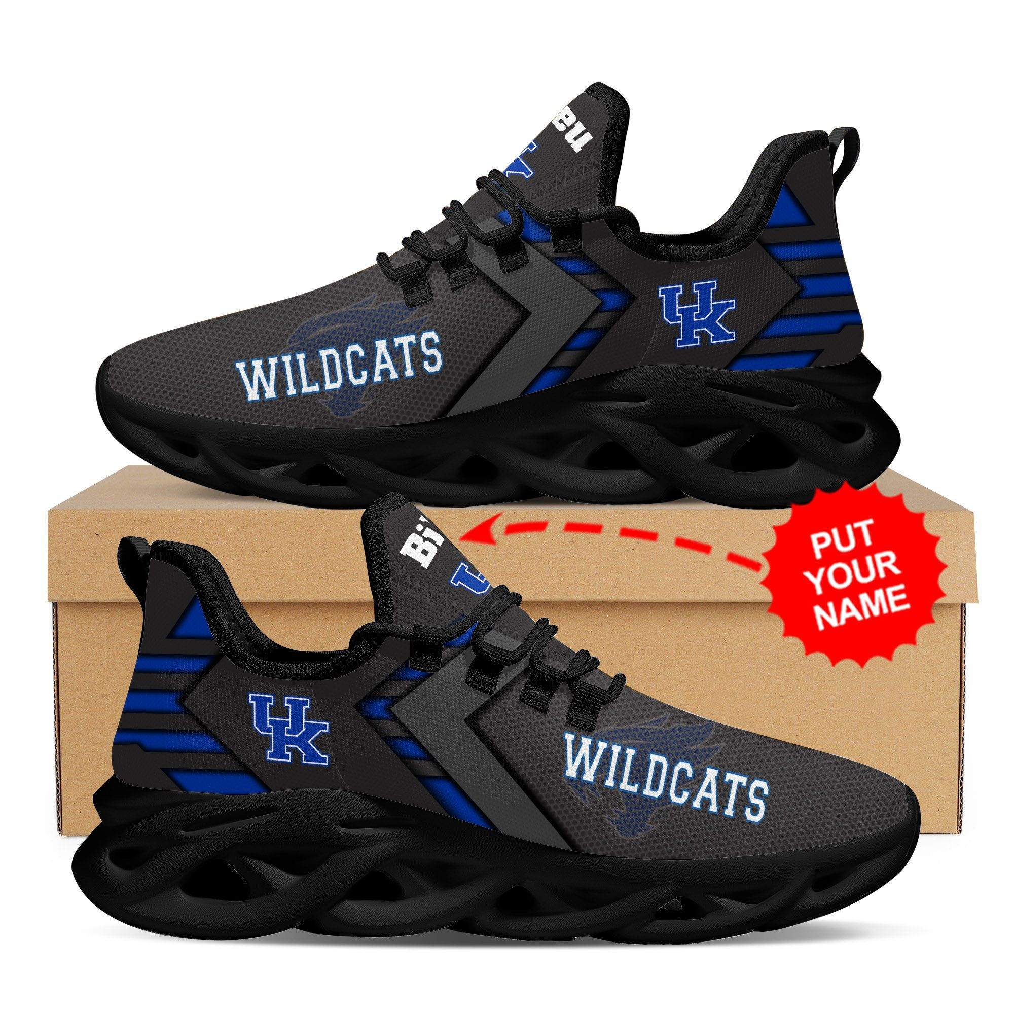 Kentucky Wildcats Custom Personalized Max Soul Sneakers Shoes - Famjoys Kentucky Wildcats Custom Personalized Max Soul Sneakers Shoes - Famjoys